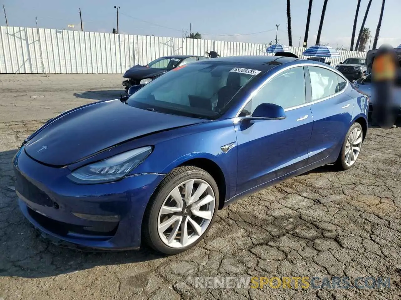 1 Photograph of a damaged car 5YJ3E1EA5LF634013 TESLA MODEL 3 2020