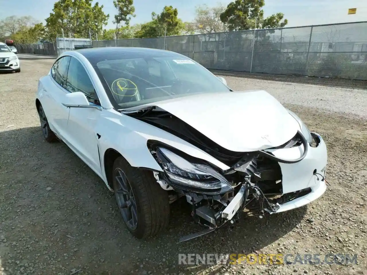 1 Photograph of a damaged car 5YJ3E1EA5LF644850 TESLA MODEL 3 2020