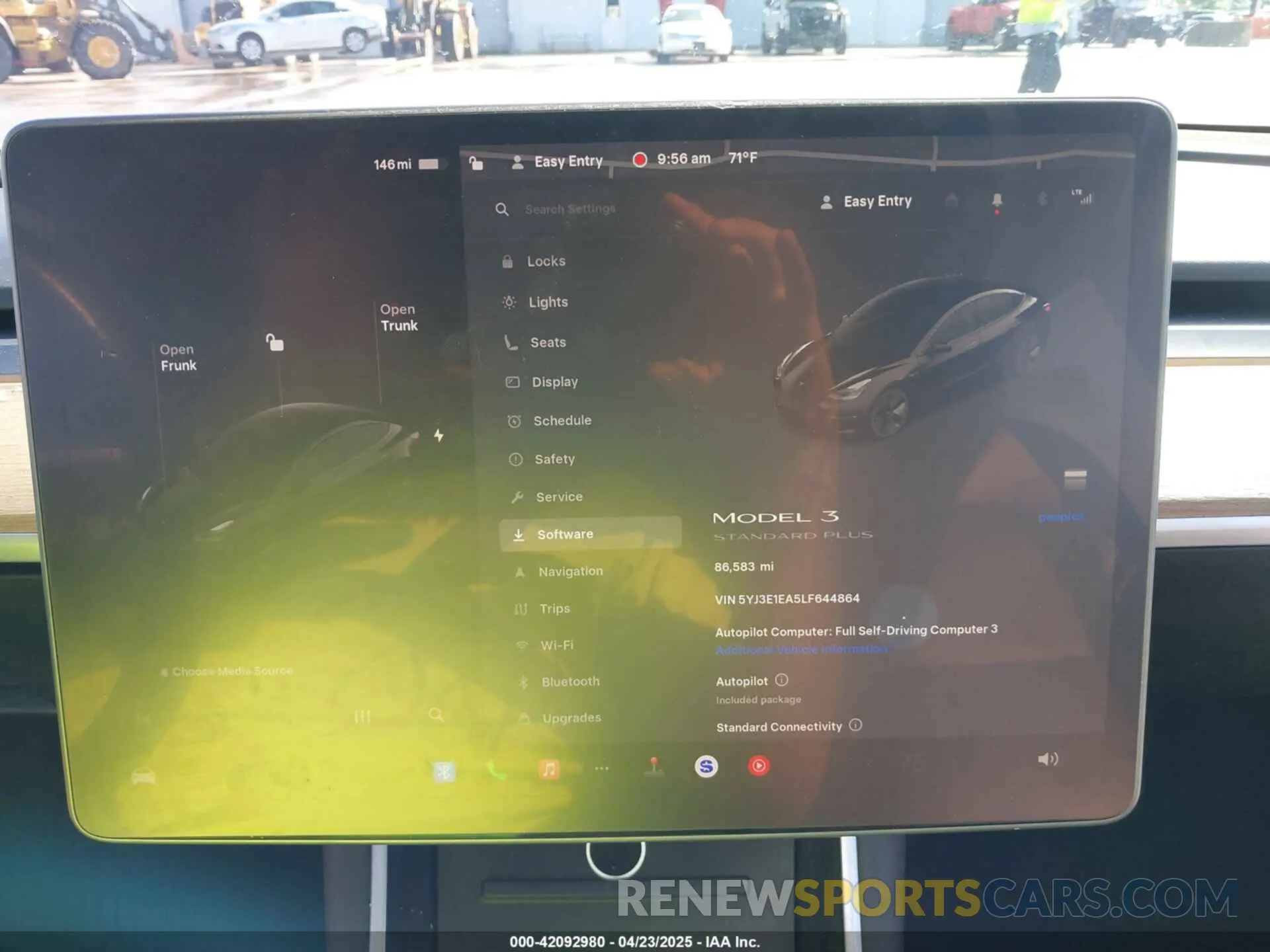 7 Photograph of a damaged car 5YJ3E1EA5LF644864 TESLA MODEL 3 2020