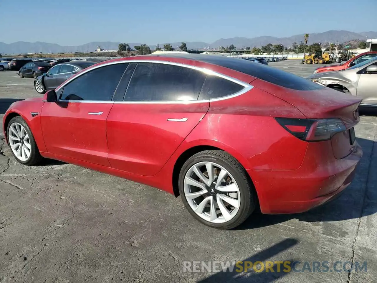 2 Photograph of a damaged car 5YJ3E1EA5LF645965 TESLA MODEL 3 2020