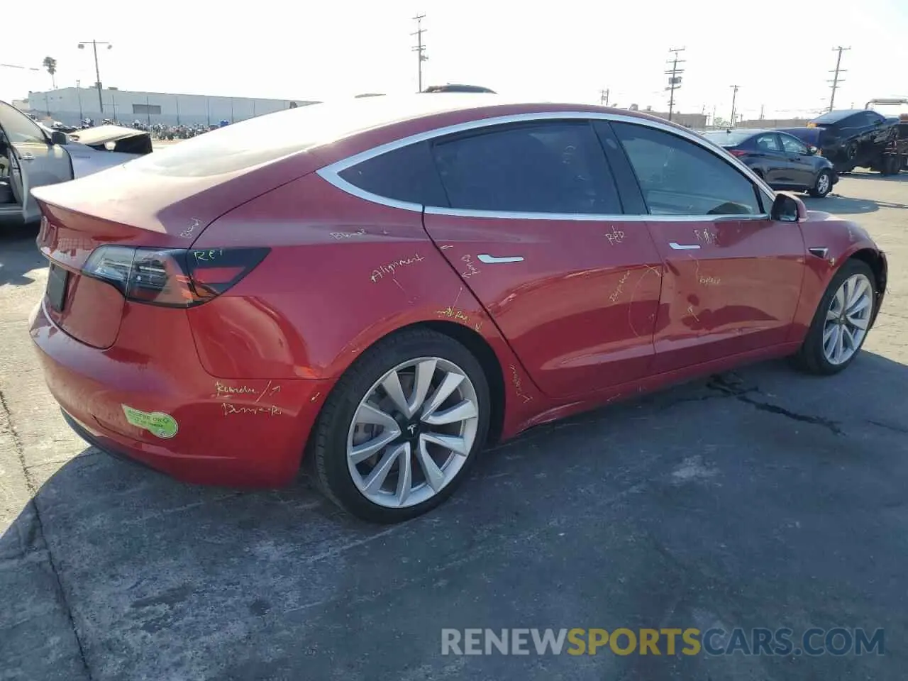 3 Photograph of a damaged car 5YJ3E1EA5LF645965 TESLA MODEL 3 2020