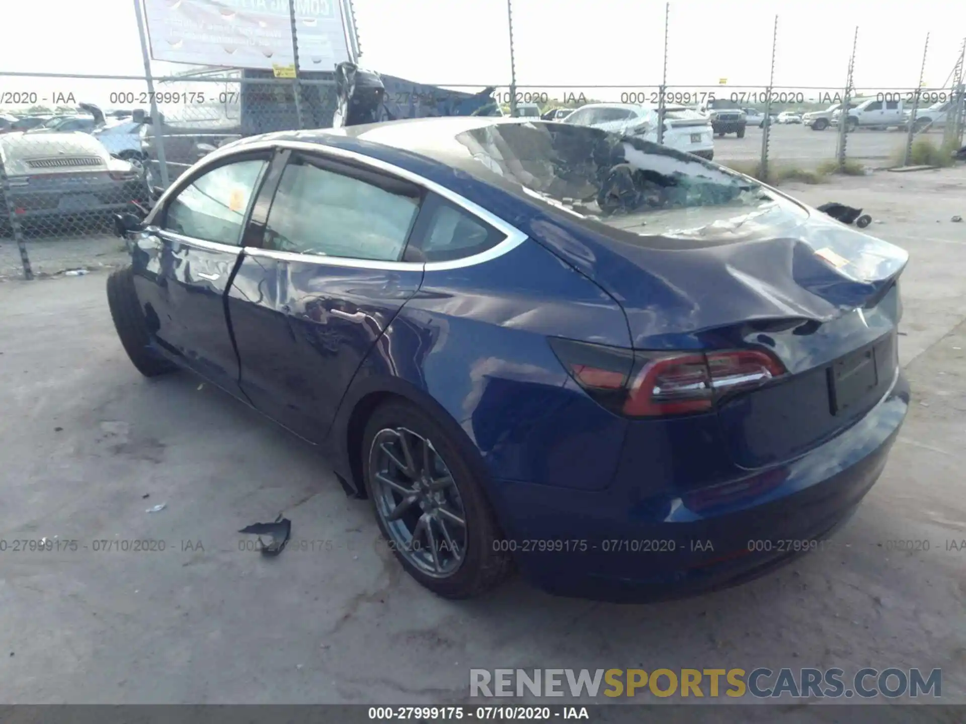 3 Photograph of a damaged car 5YJ3E1EA5LF658442 TESLA MODEL 3 2020