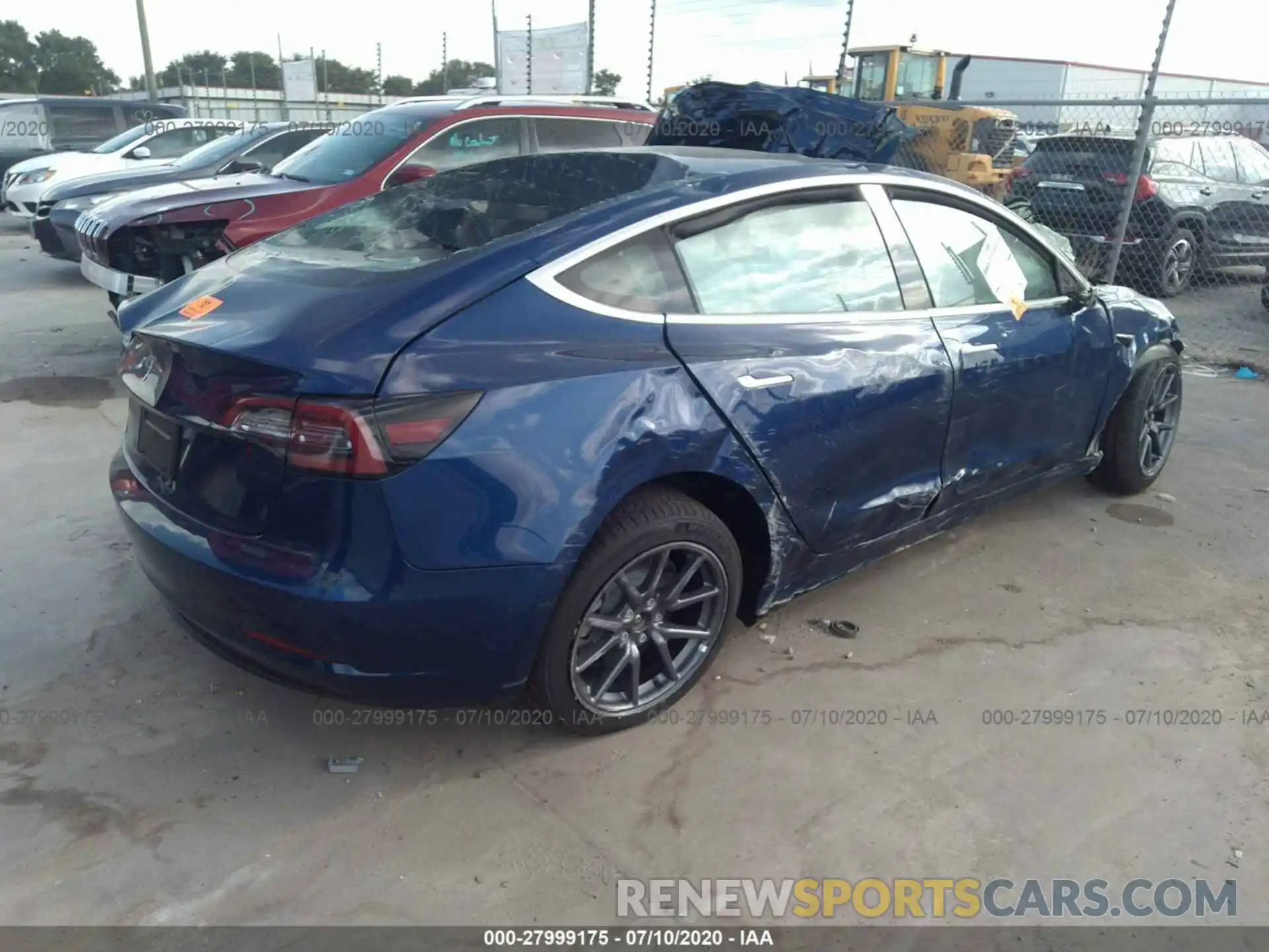 4 Photograph of a damaged car 5YJ3E1EA5LF658442 TESLA MODEL 3 2020