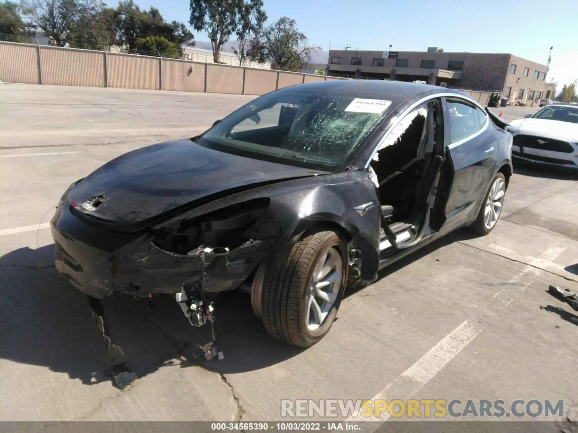 2 Photograph of a damaged car 5YJ3E1EA5LF660790 TESLA MODEL 3 2020