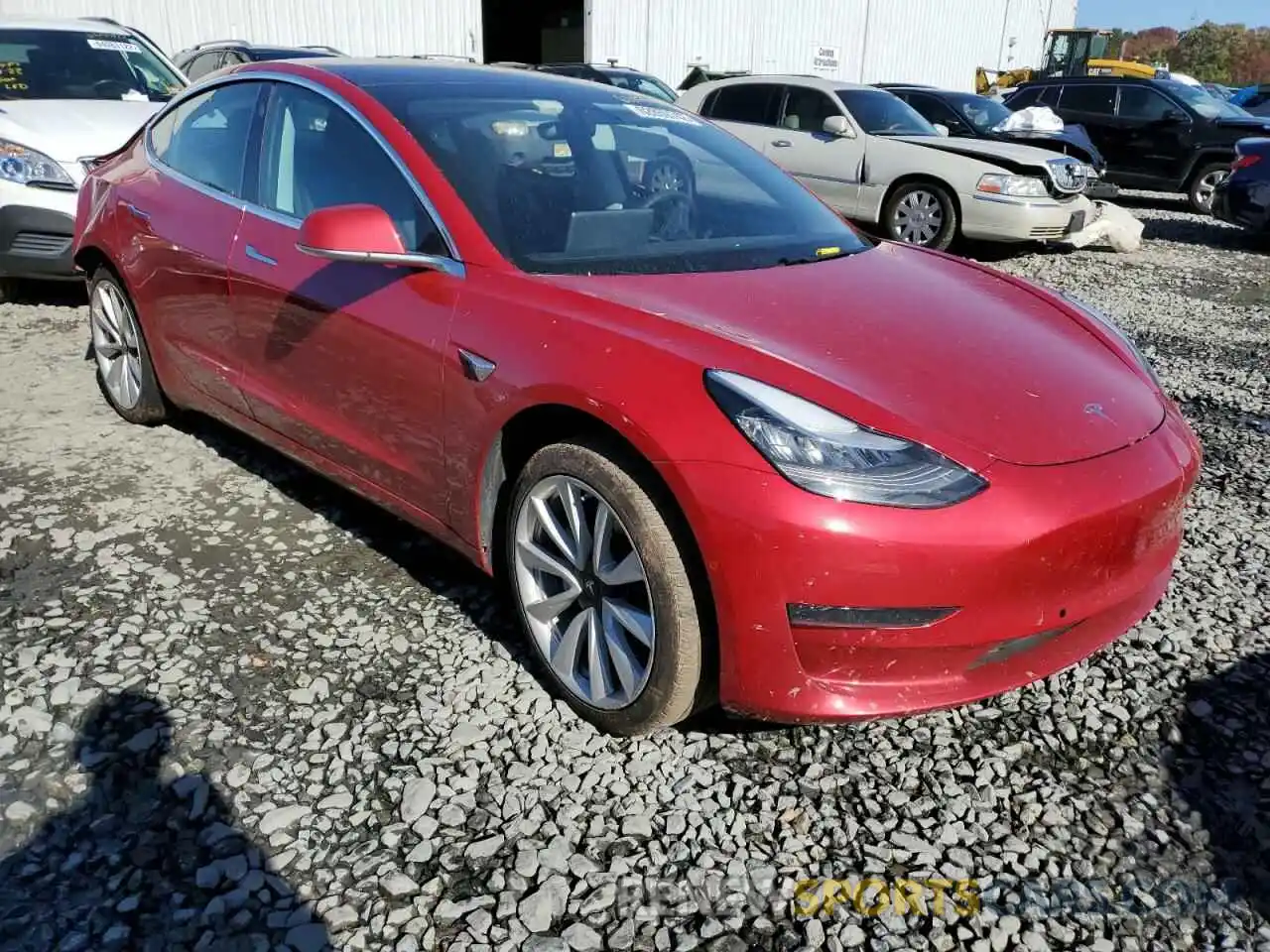 1 Photograph of a damaged car 5YJ3E1EA5LF661275 TESLA MODEL 3 2020