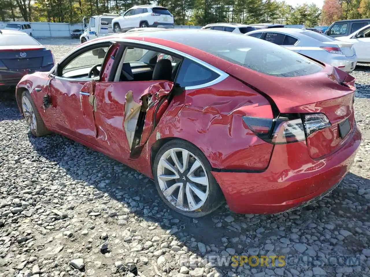 3 Photograph of a damaged car 5YJ3E1EA5LF661275 TESLA MODEL 3 2020