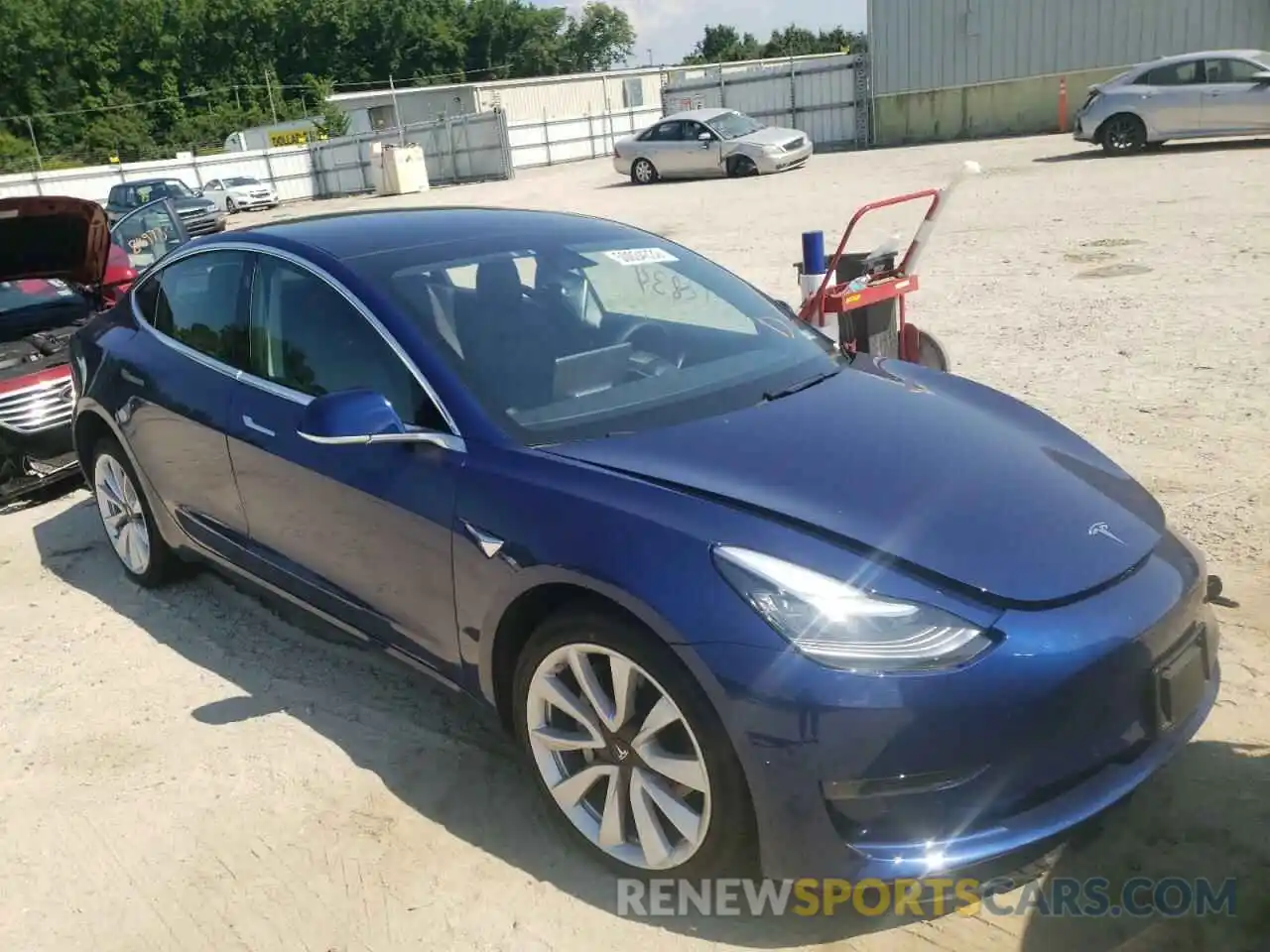 1 Photograph of a damaged car 5YJ3E1EA5LF661356 TESLA MODEL 3 2020