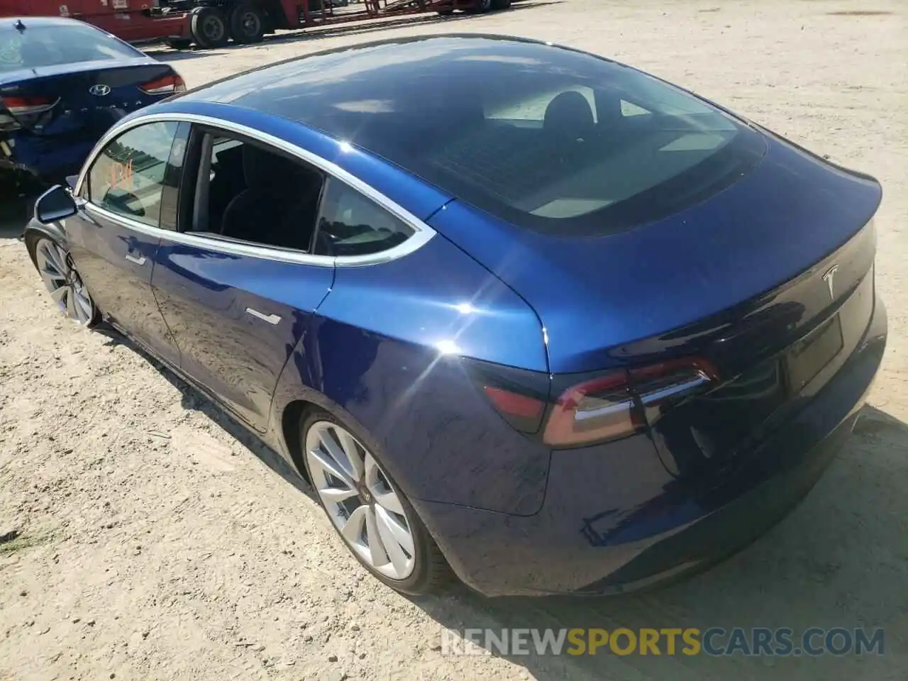 3 Photograph of a damaged car 5YJ3E1EA5LF661356 TESLA MODEL 3 2020