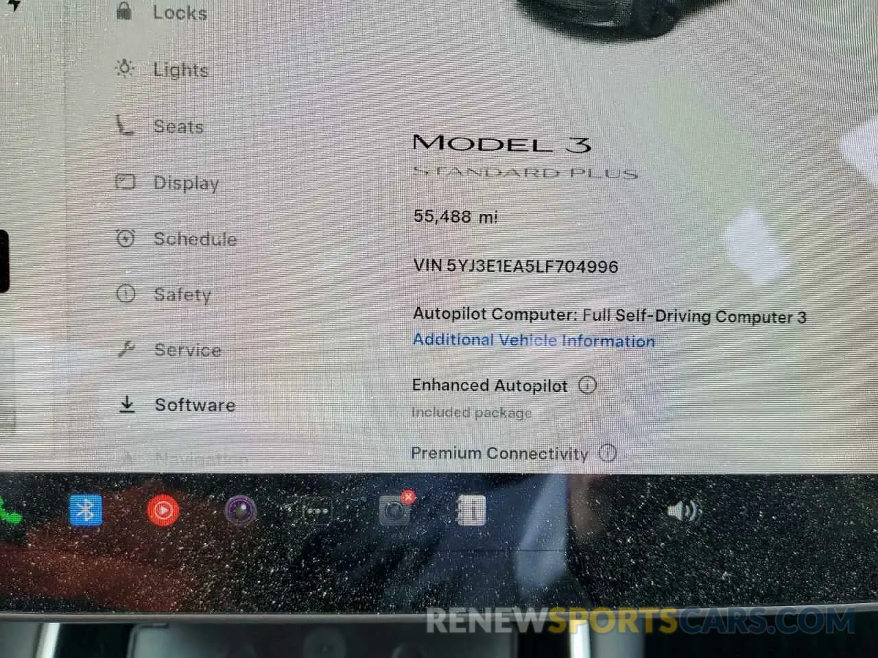 9 Photograph of a damaged car 5YJ3E1EA5LF704996 TESLA MODEL 3 2020