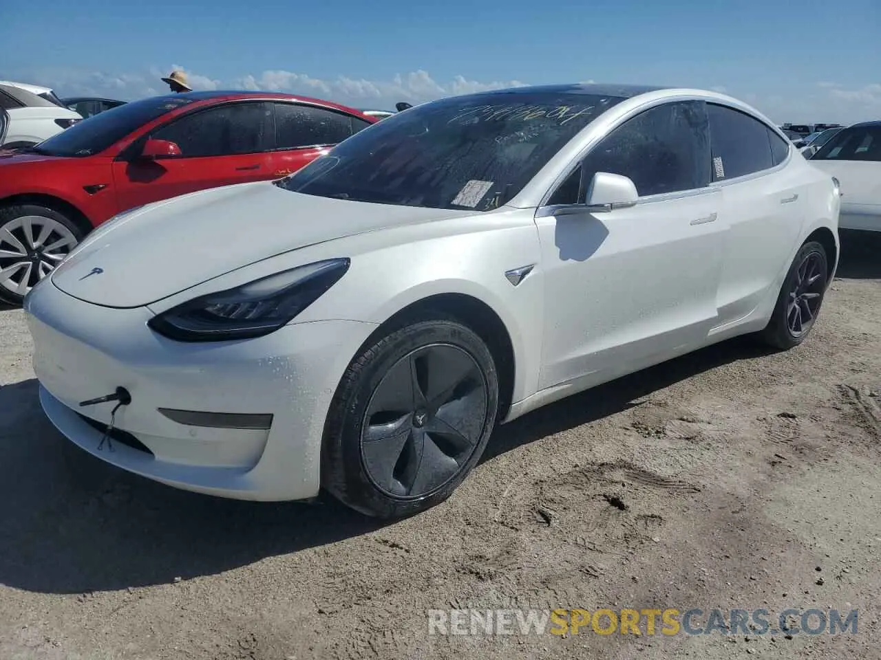 1 Photograph of a damaged car 5YJ3E1EA5LF706845 TESLA MODEL 3 2020