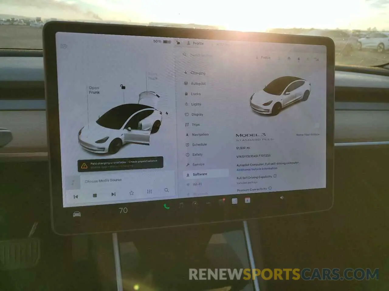 9 Photograph of a damaged car 5YJ3E1EA5LF707235 TESLA MODEL 3 2020