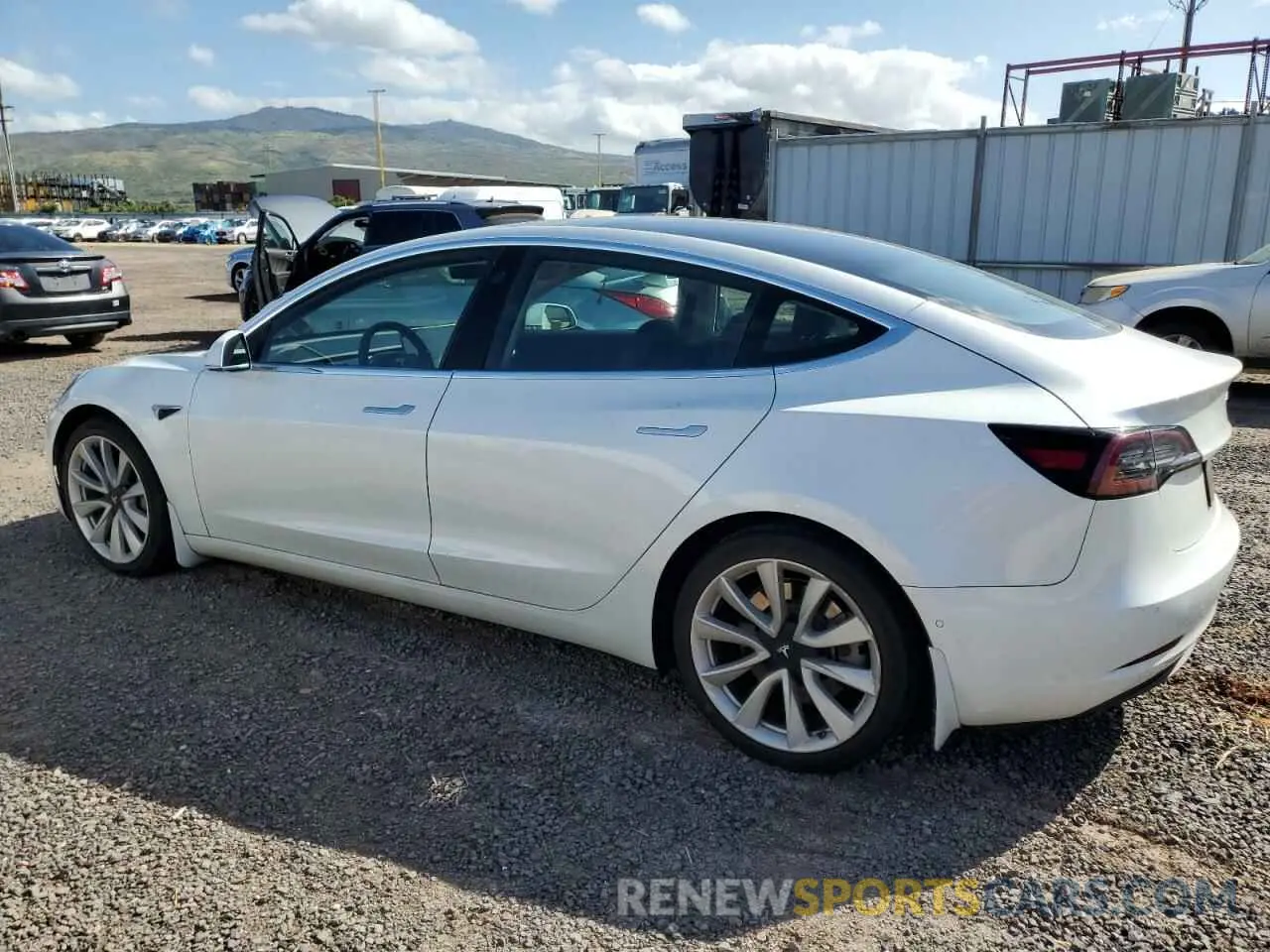 2 Photograph of a damaged car 5YJ3E1EA5LF709003 TESLA MODEL 3 2020