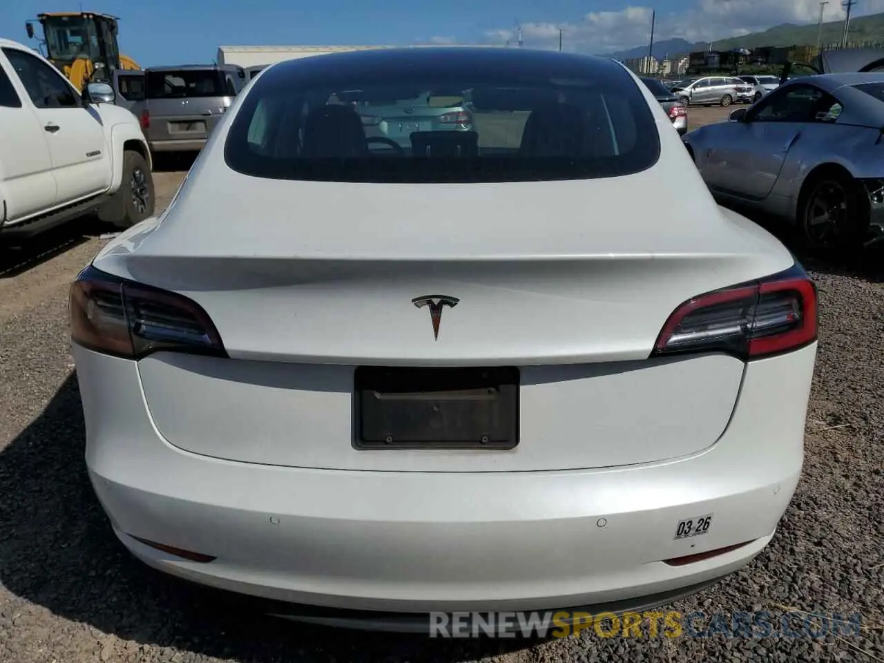 6 Photograph of a damaged car 5YJ3E1EA5LF709003 TESLA MODEL 3 2020