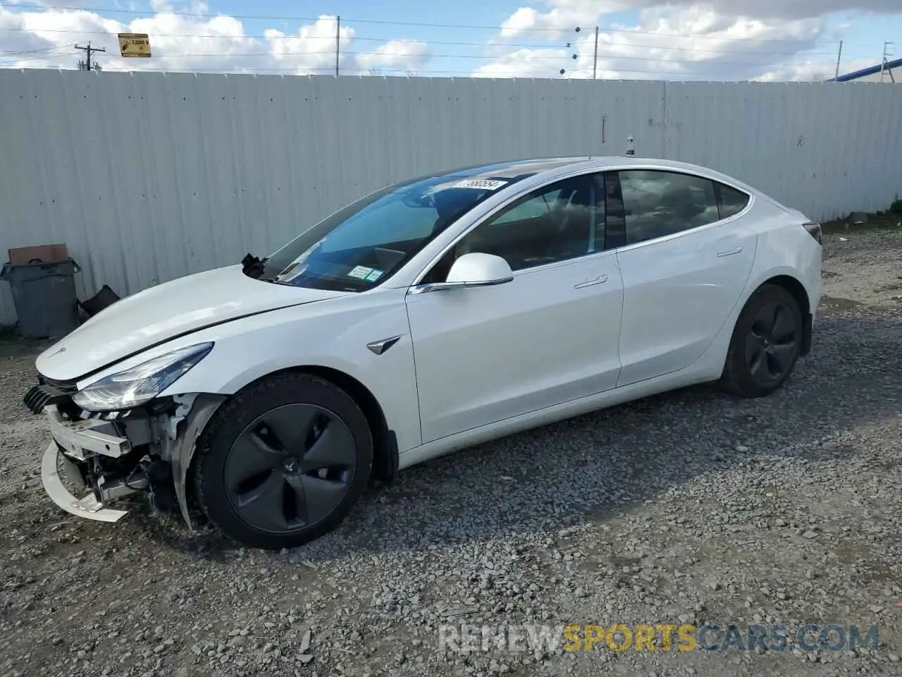 1 Photograph of a damaged car 5YJ3E1EA5LF737058 TESLA MODEL 3 2020
