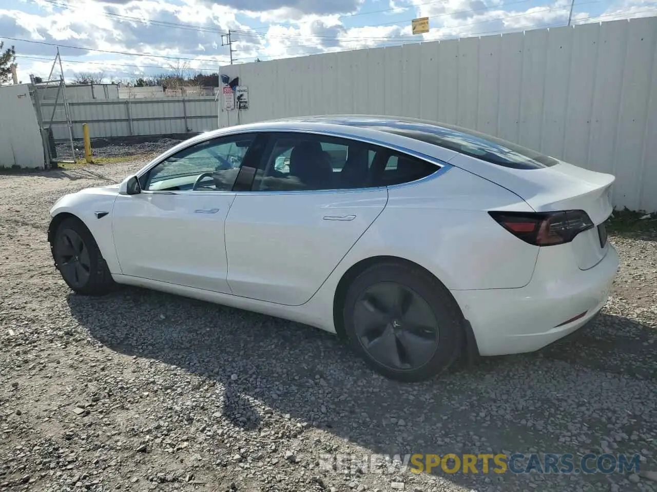 2 Photograph of a damaged car 5YJ3E1EA5LF737058 TESLA MODEL 3 2020
