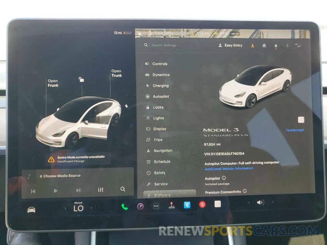 9 Photograph of a damaged car 5YJ3E1EA5LF740154 TESLA MODEL 3 2020