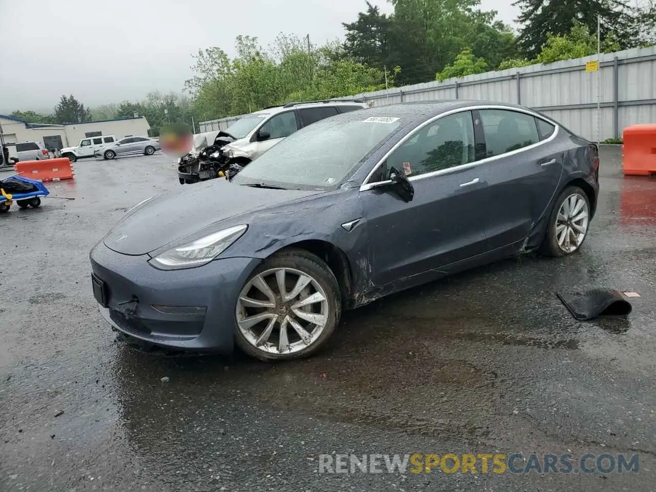 1 Photograph of a damaged car 5YJ3E1EA5LF740722 TESLA MODEL 3 2020