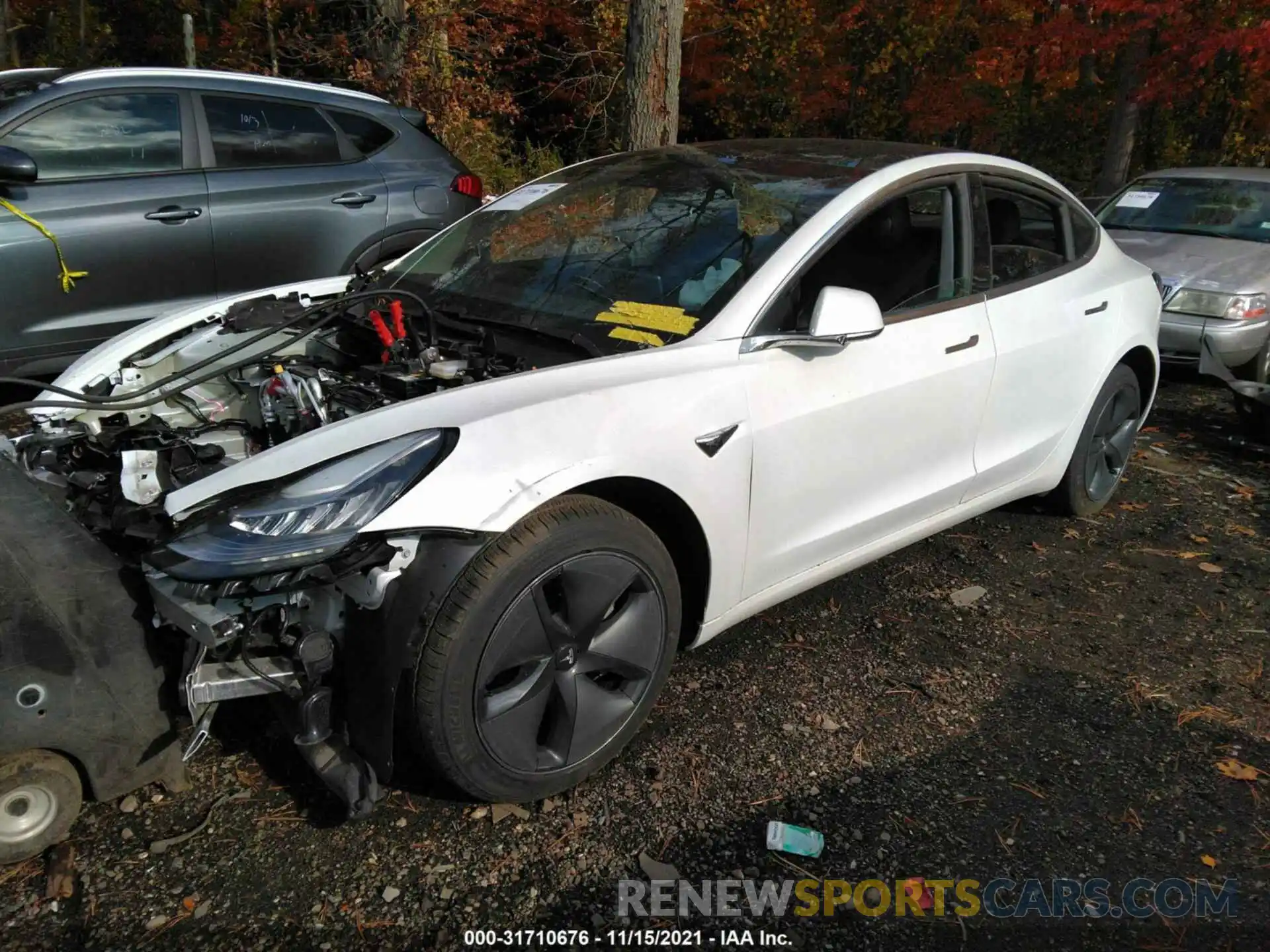 2 Photograph of a damaged car 5YJ3E1EA5LF747041 TESLA MODEL 3 2020