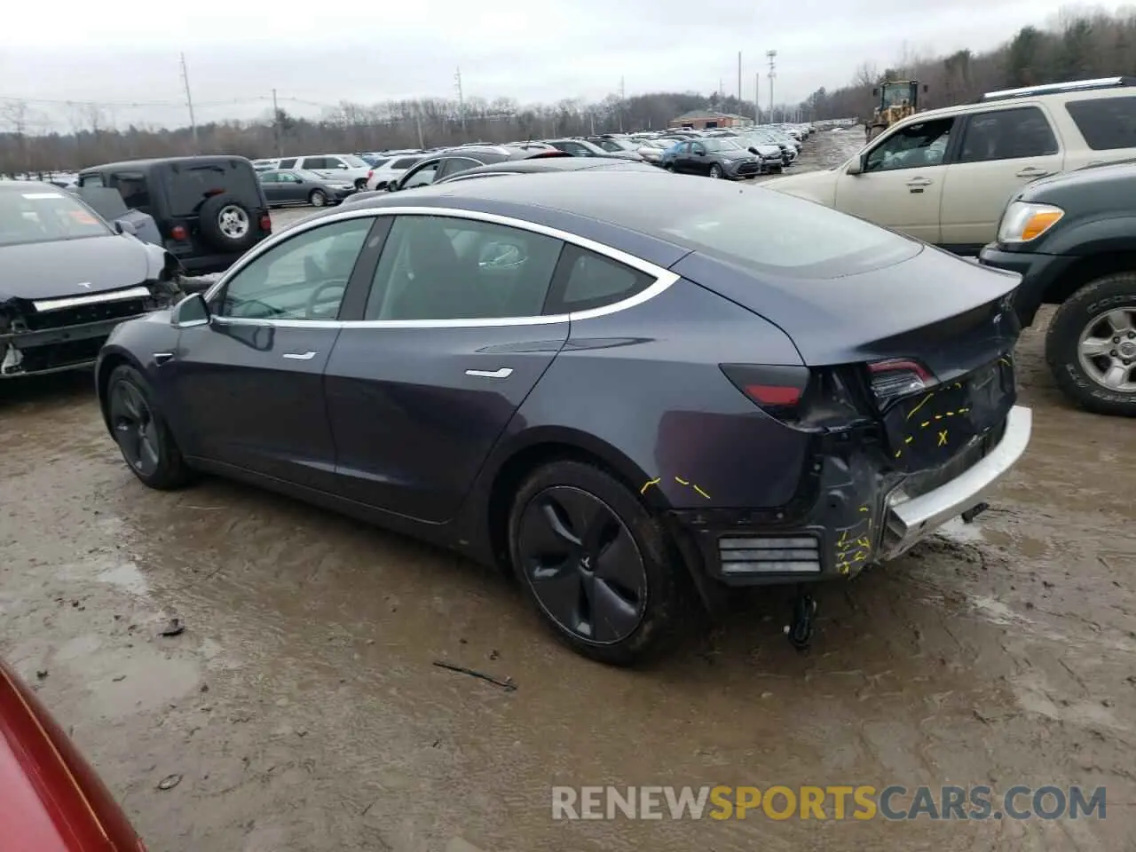 2 Photograph of a damaged car 5YJ3E1EA5LF784817 TESLA MODEL 3 2020