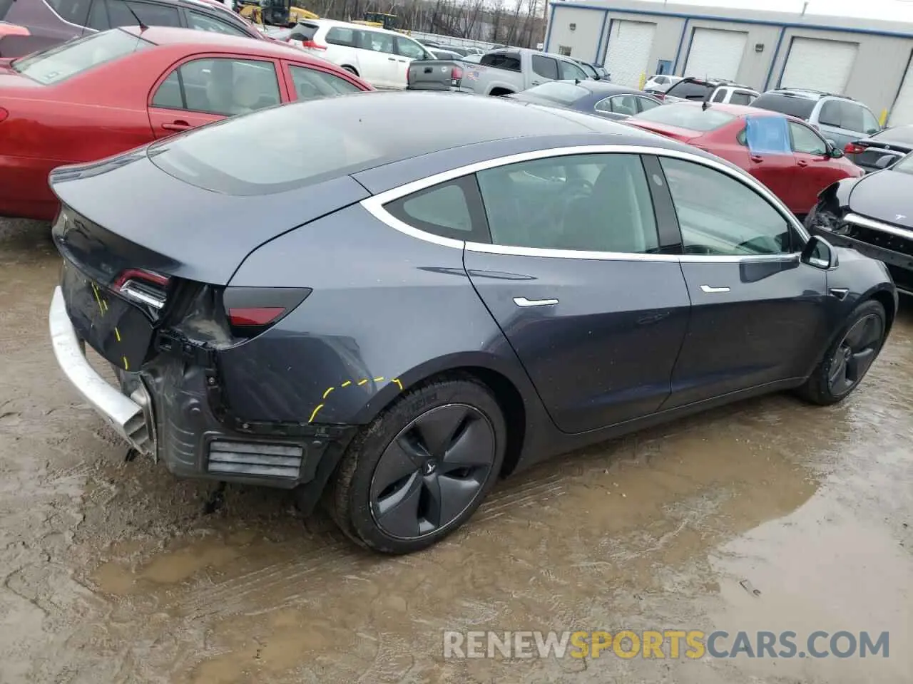 3 Photograph of a damaged car 5YJ3E1EA5LF784817 TESLA MODEL 3 2020