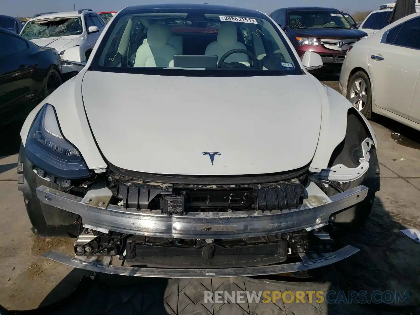 9 Photograph of a damaged car 5YJ3E1EA5LF786017 TESLA MODEL 3 2020