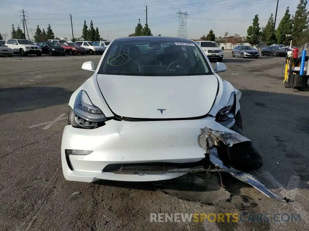 9 Photograph of a damaged car 5YJ3E1EA5LF806413 TESLA MODEL 3 2020