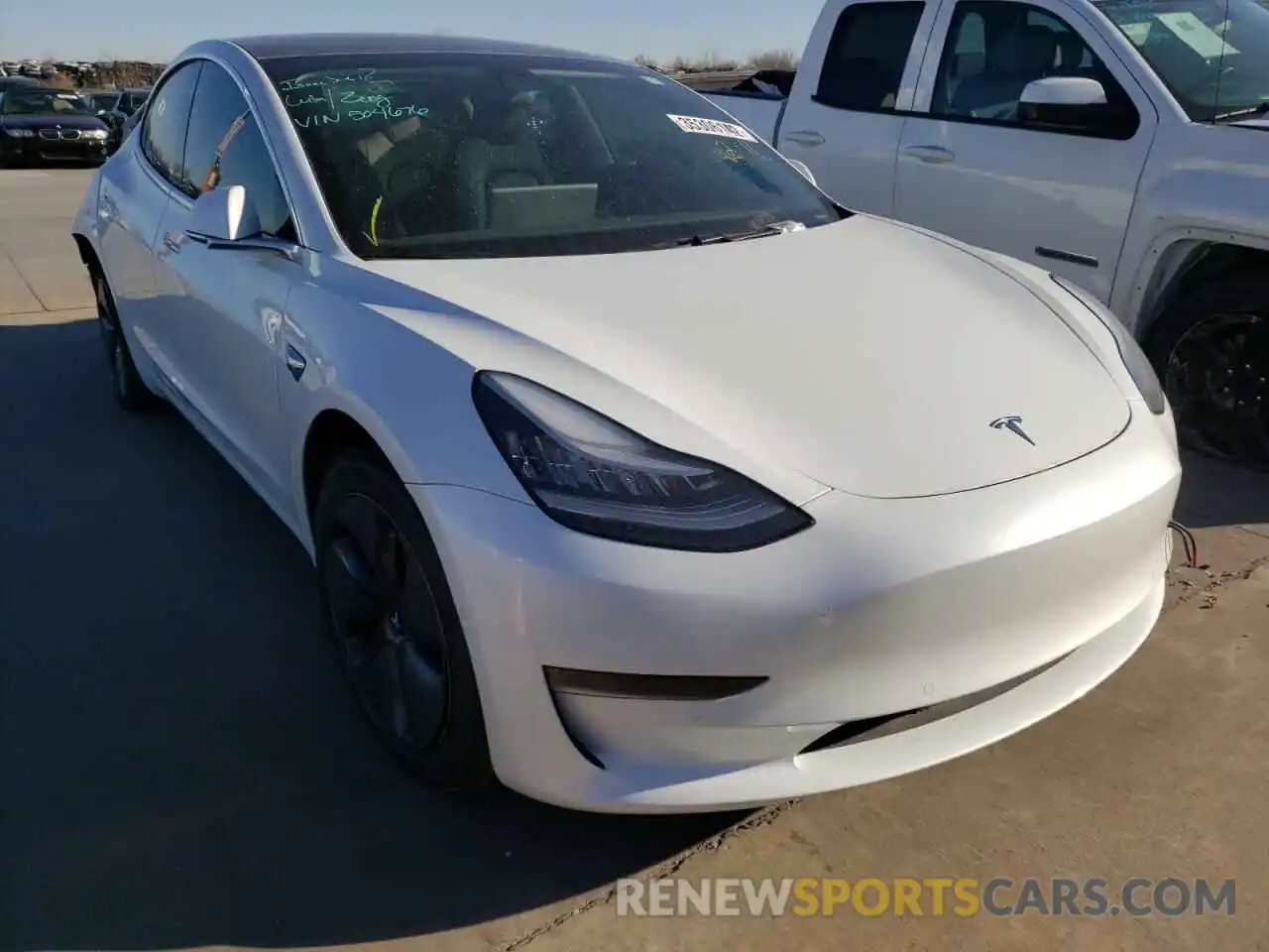 1 Photograph of a damaged car 5YJ3E1EA6LF504676 TESLA MODEL 3 2020