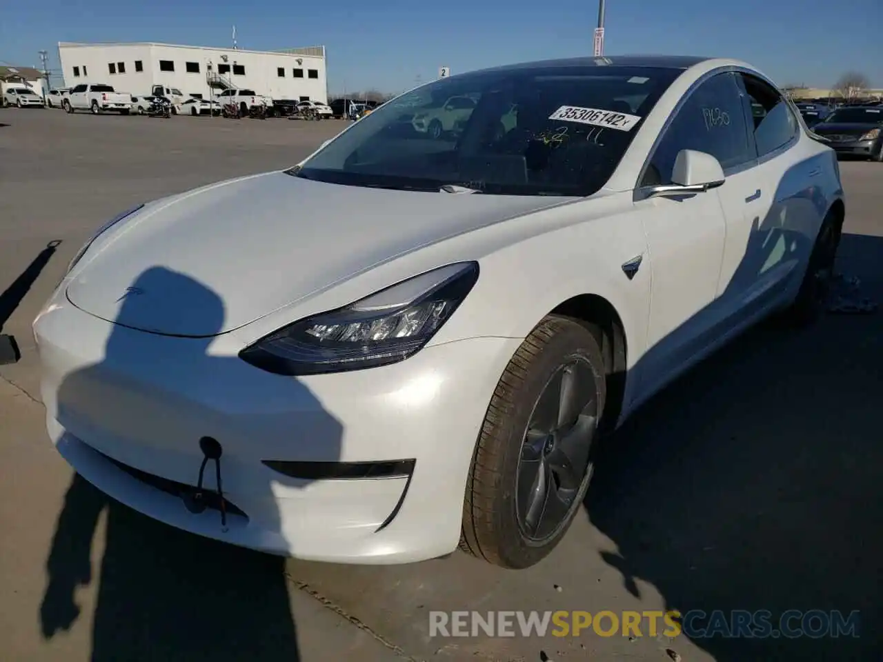 2 Photograph of a damaged car 5YJ3E1EA6LF504676 TESLA MODEL 3 2020