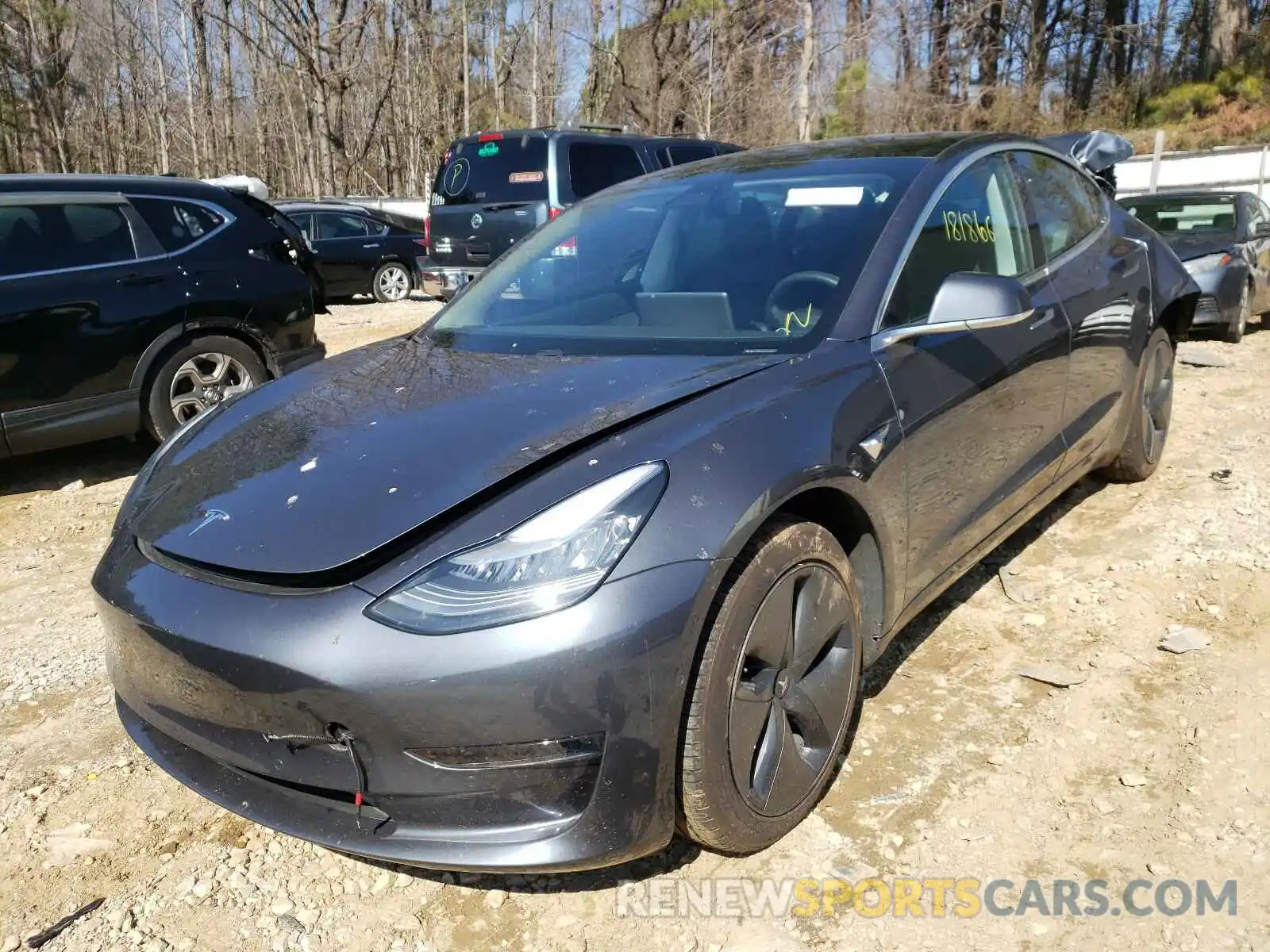 2 Photograph of a damaged car 5YJ3E1EA6LF596971 TESLA MODEL 3 2020