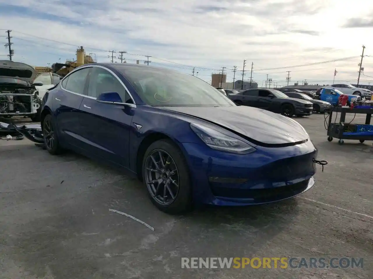 1 Photograph of a damaged car 5YJ3E1EA6LF611985 TESLA MODEL 3 2020