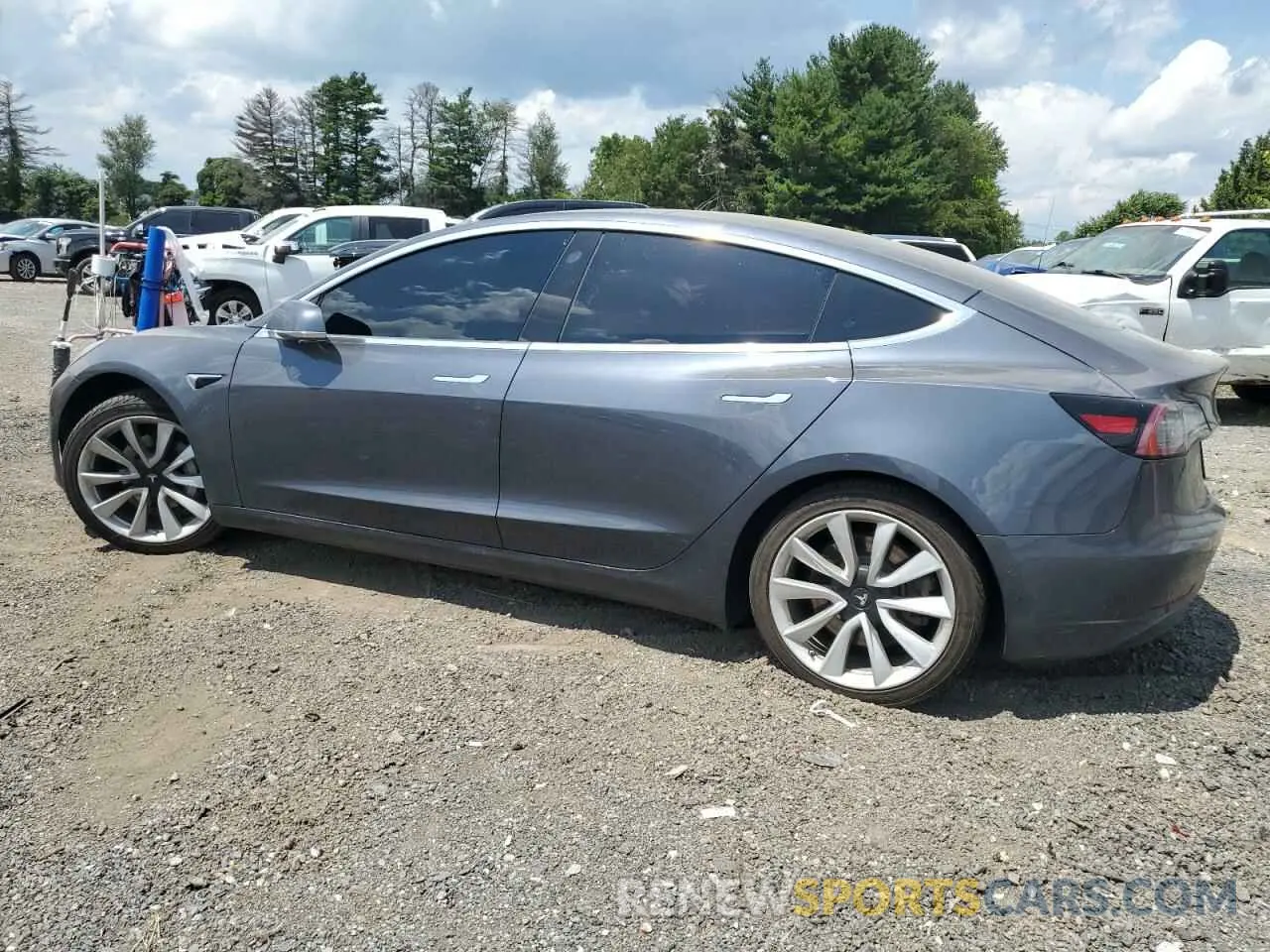 2 Photograph of a damaged car 5YJ3E1EA6LF614045 TESLA MODEL 3 2020