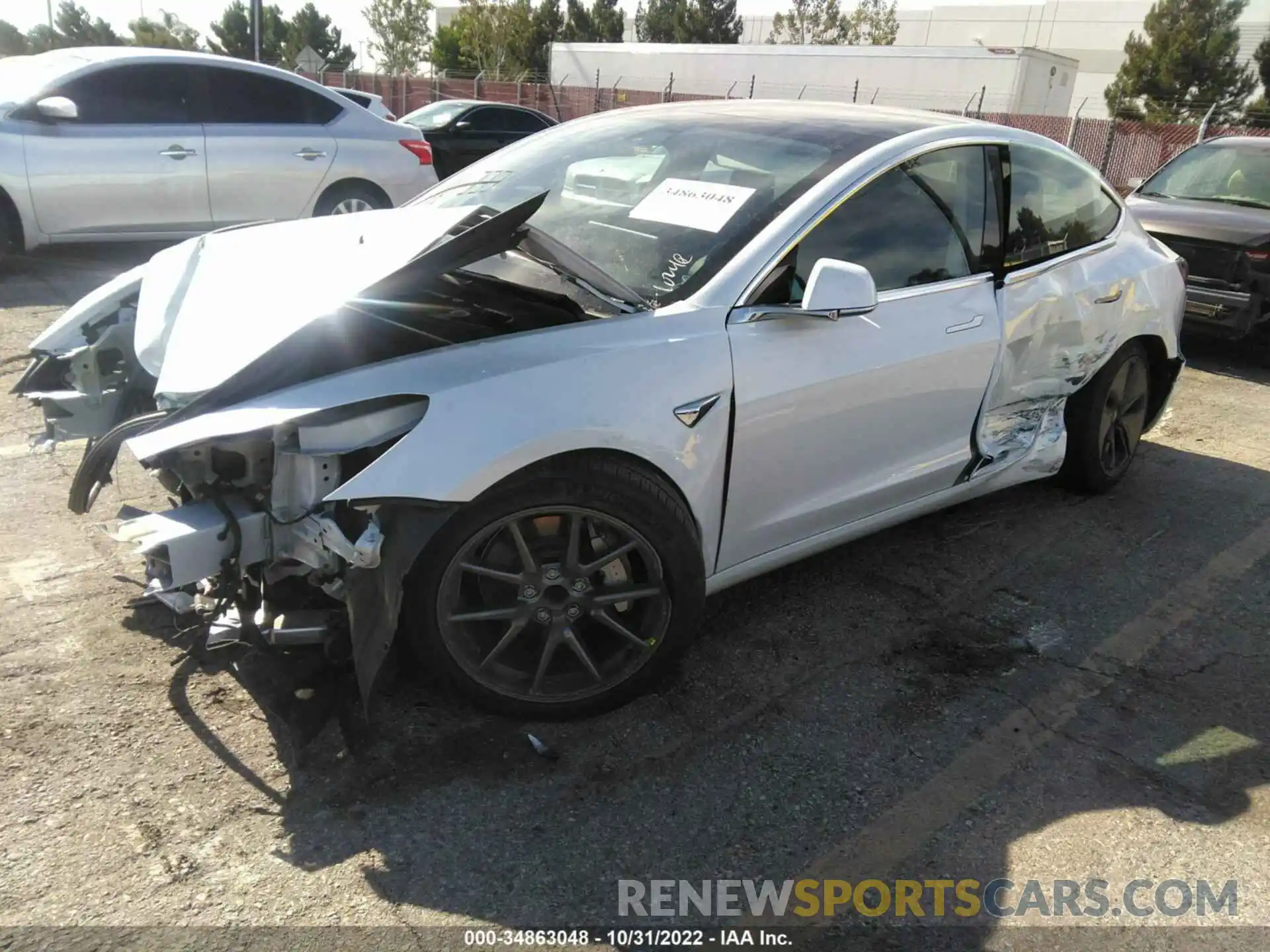 2 Photograph of a damaged car 5YJ3E1EA6LF632545 TESLA MODEL 3 2020