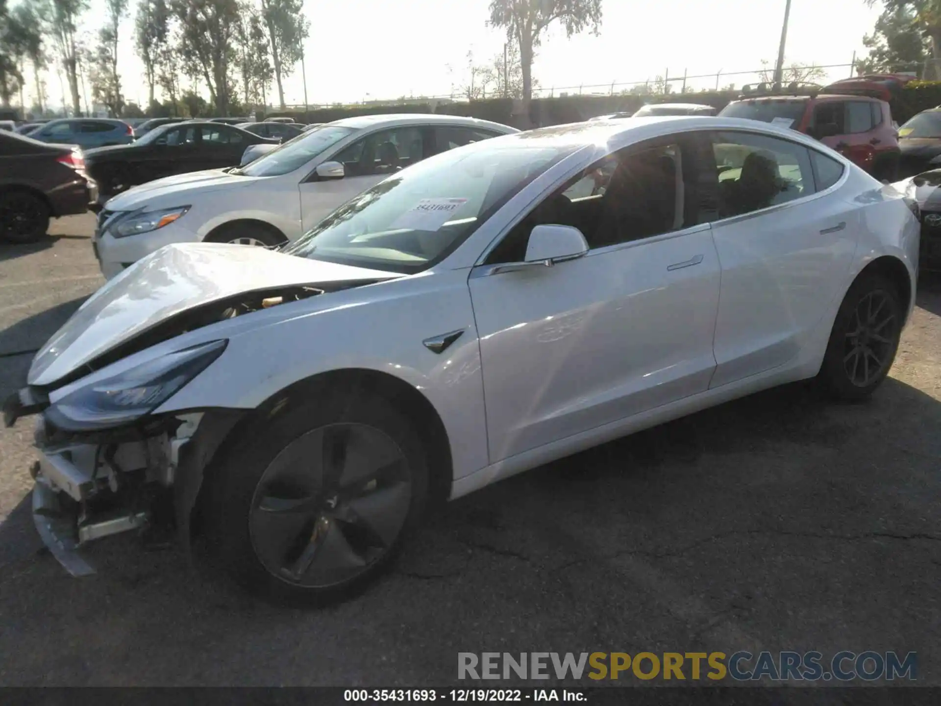 2 Photograph of a damaged car 5YJ3E1EA6LF632559 TESLA MODEL 3 2020