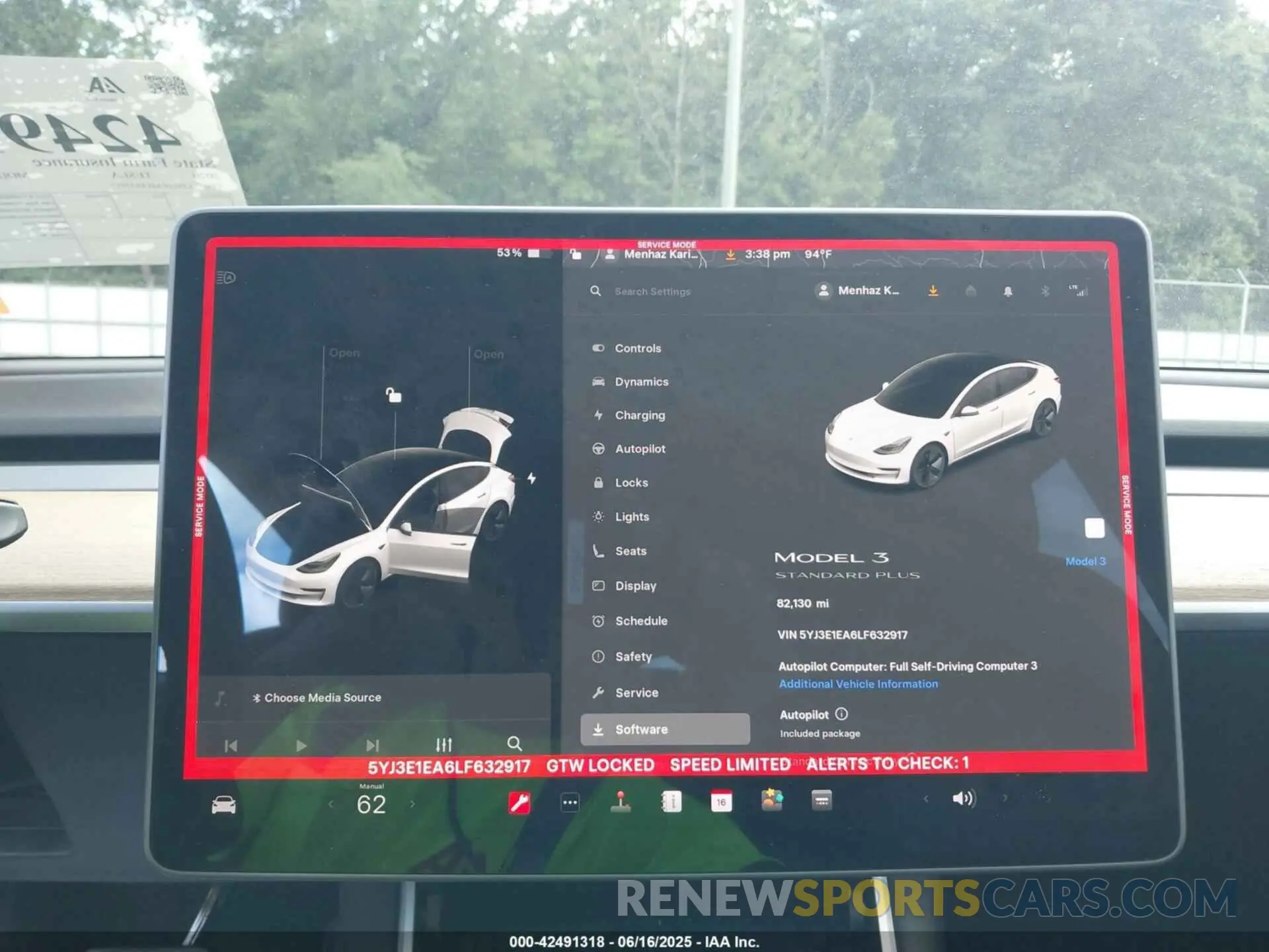 18 Photograph of a damaged car 5YJ3E1EA6LF632917 TESLA MODEL 3 2020