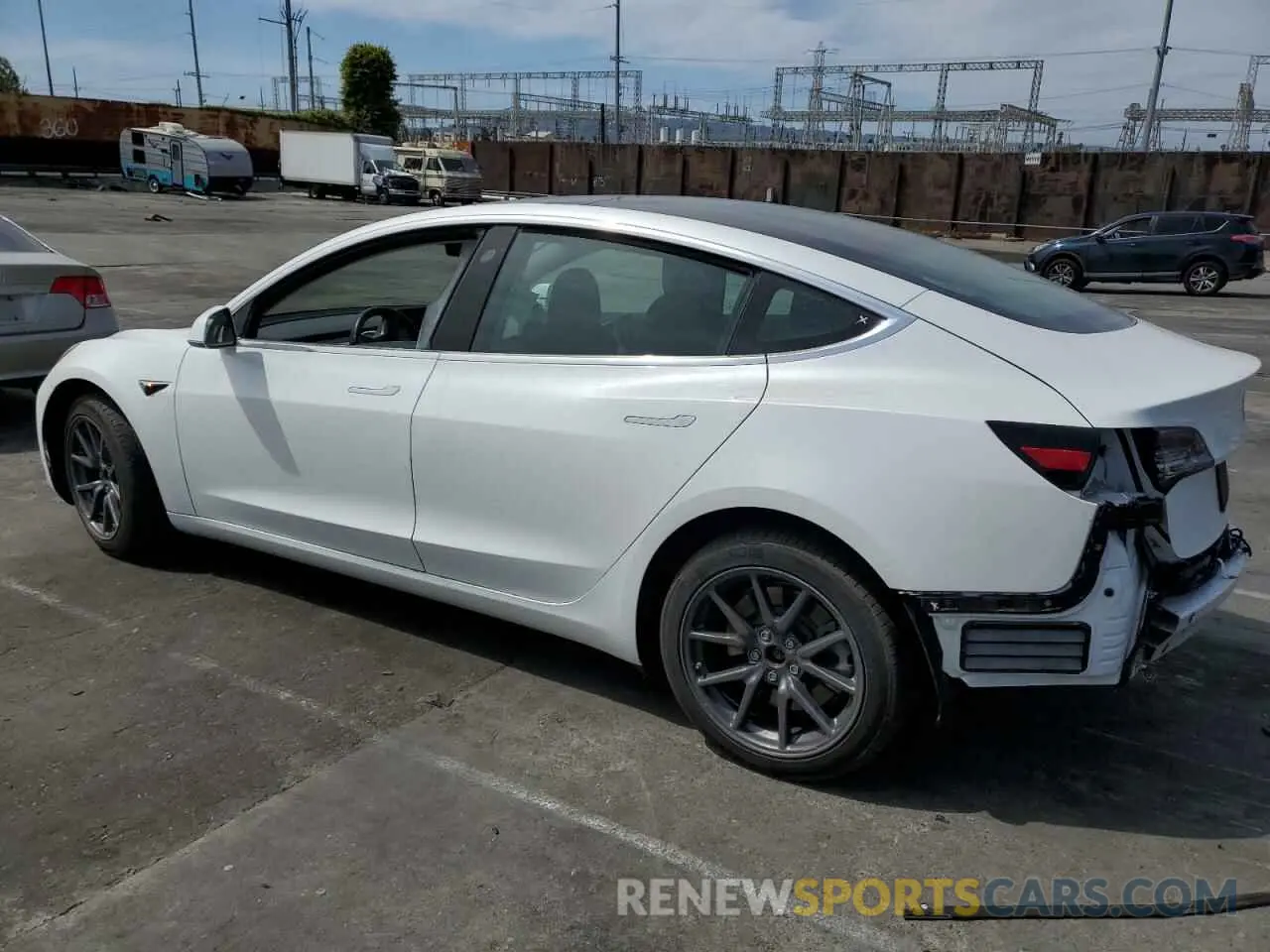 2 Photograph of a damaged car 5YJ3E1EA6LF634067 TESLA MODEL 3 2020