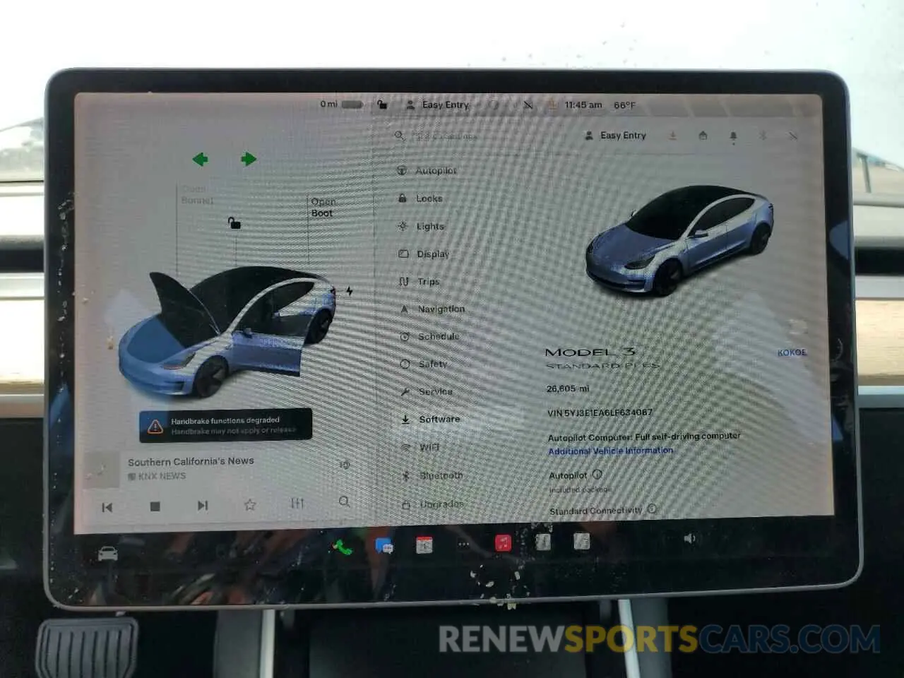 9 Photograph of a damaged car 5YJ3E1EA6LF634067 TESLA MODEL 3 2020