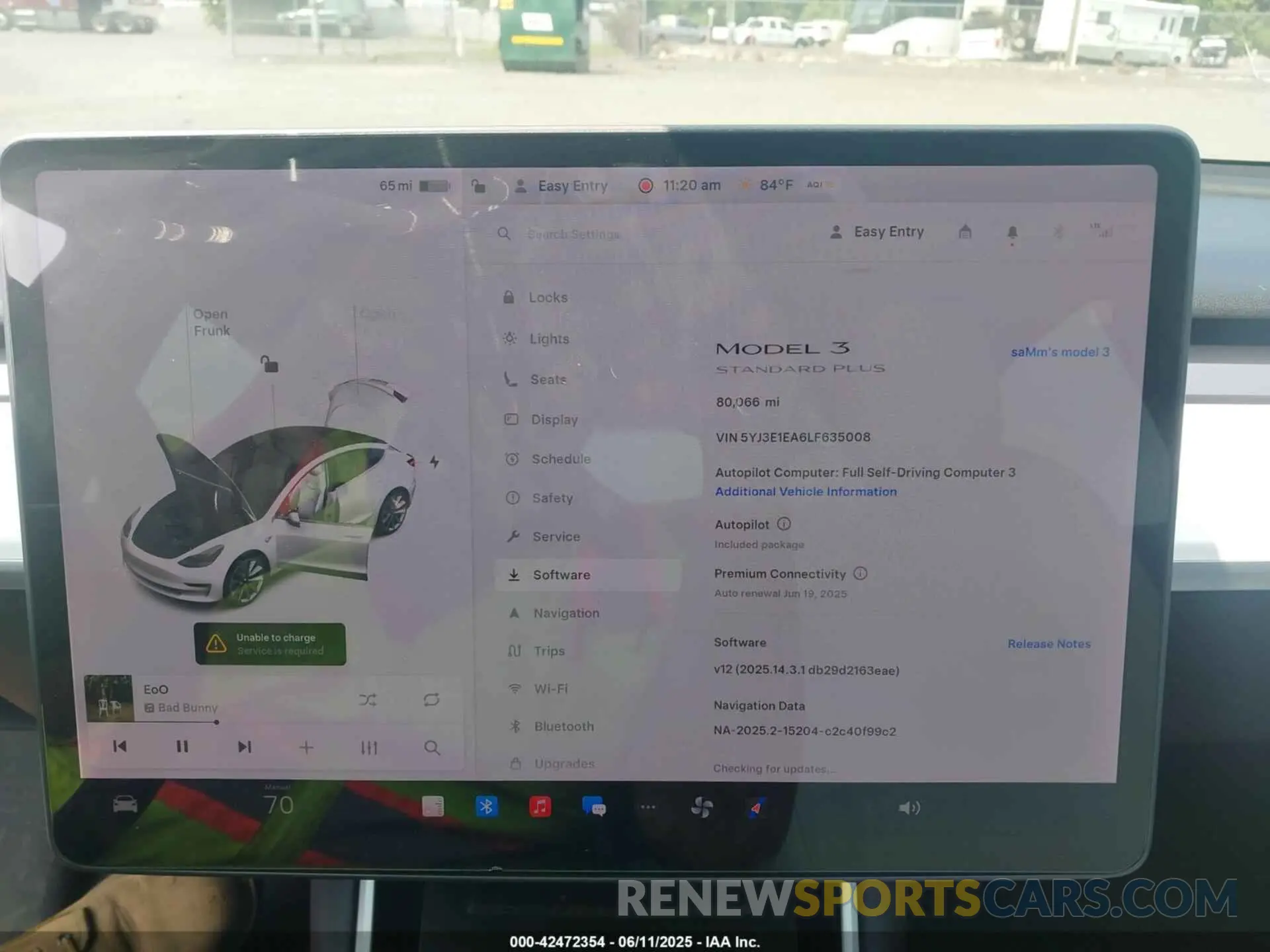 7 Photograph of a damaged car 5YJ3E1EA6LF635008 TESLA MODEL 3 2020