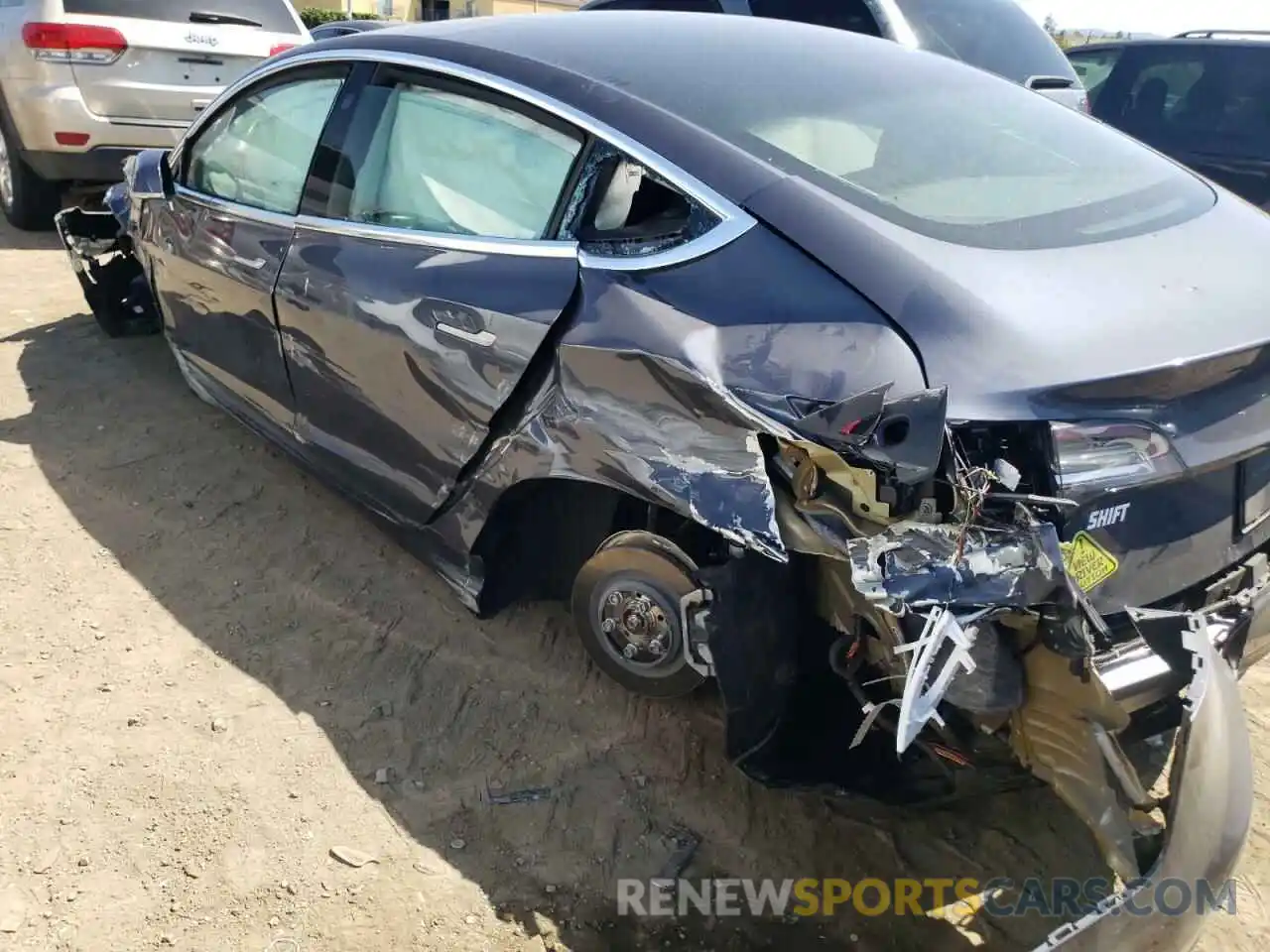 9 Photograph of a damaged car 5YJ3E1EA6LF643965 TESLA MODEL 3 2020