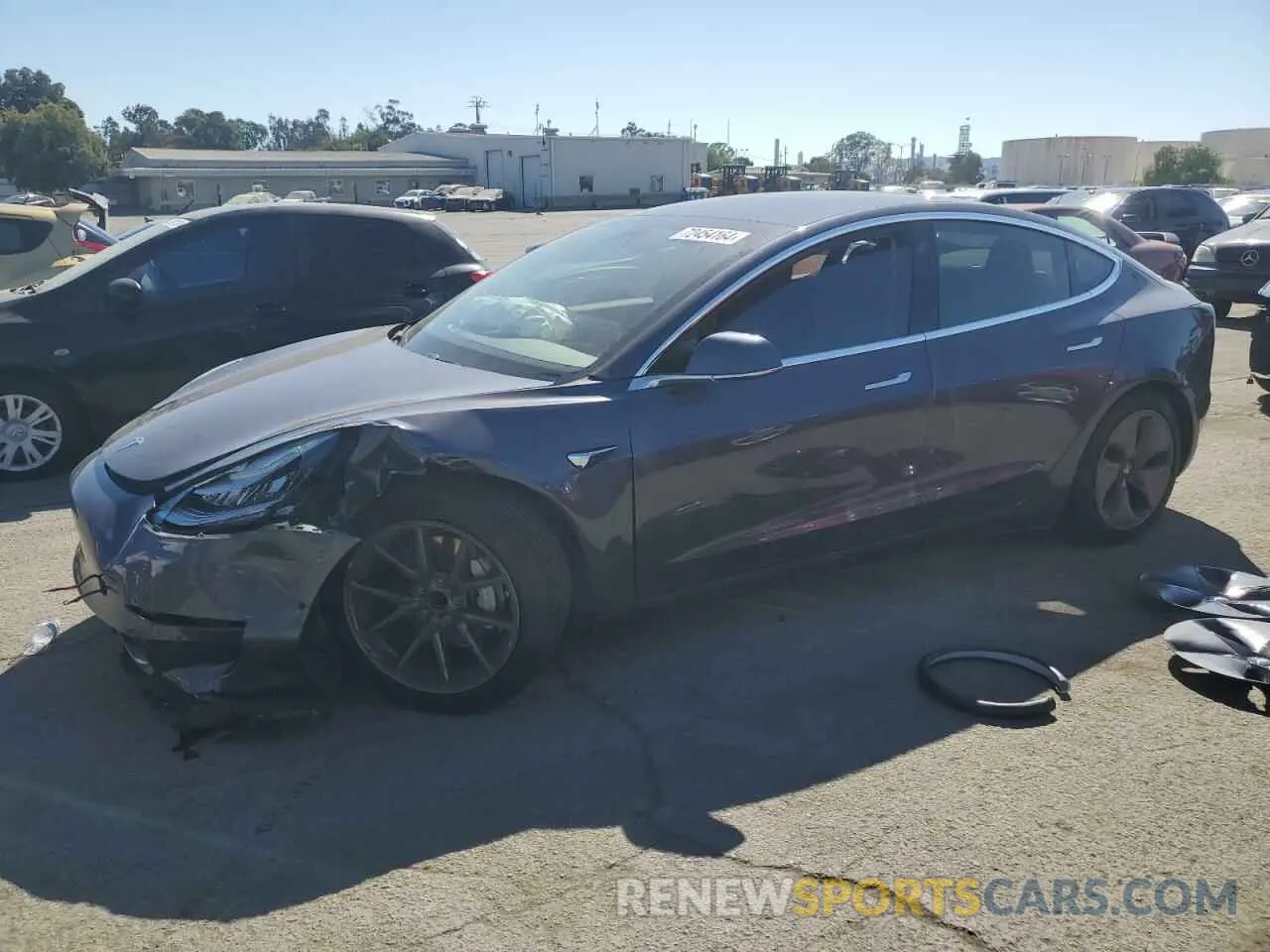 1 Photograph of a damaged car 5YJ3E1EA6LF644212 TESLA MODEL 3 2020