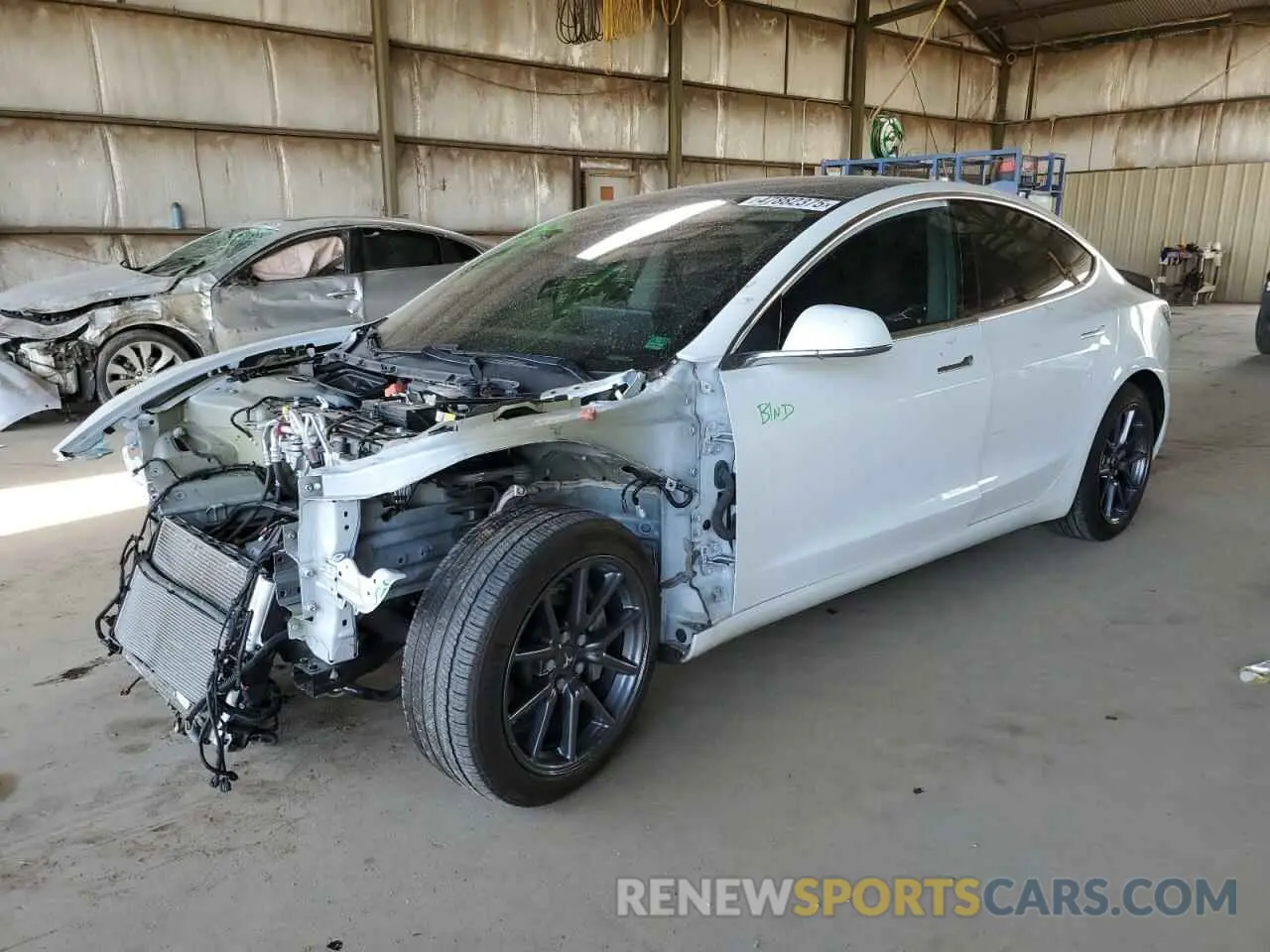 1 Photograph of a damaged car 5YJ3E1EA6LF645215 TESLA MODEL 3 2020