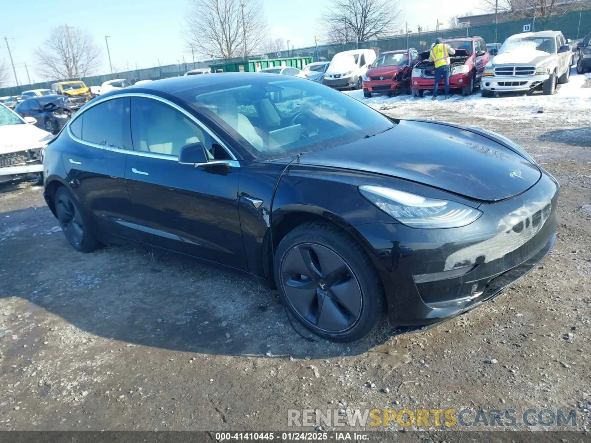 1 Photograph of a damaged car 5YJ3E1EA6LF662080 TESLA MODEL 3 2020