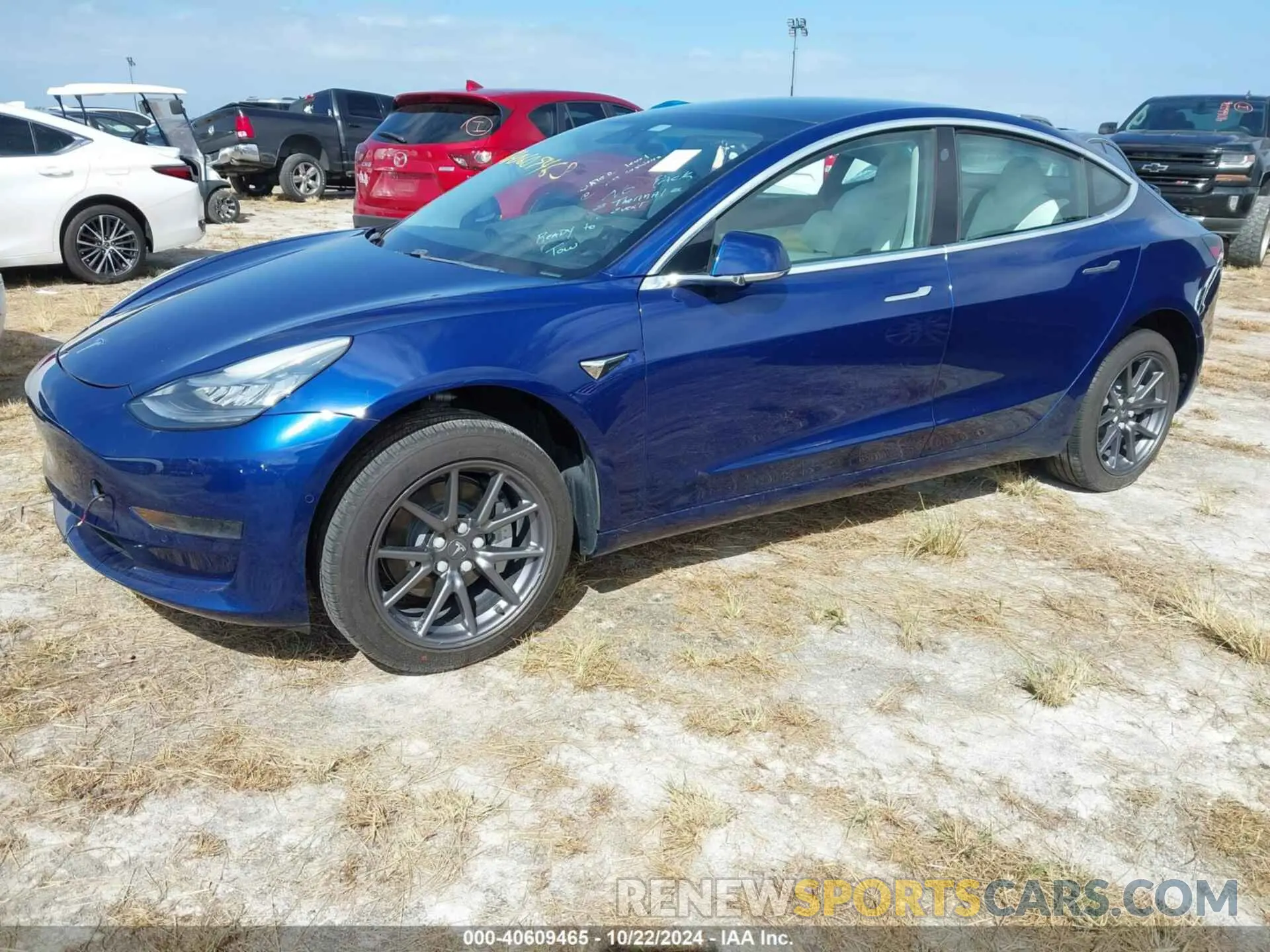 2 Photograph of a damaged car 5YJ3E1EA6LF662404 TESLA MODEL 3 2020