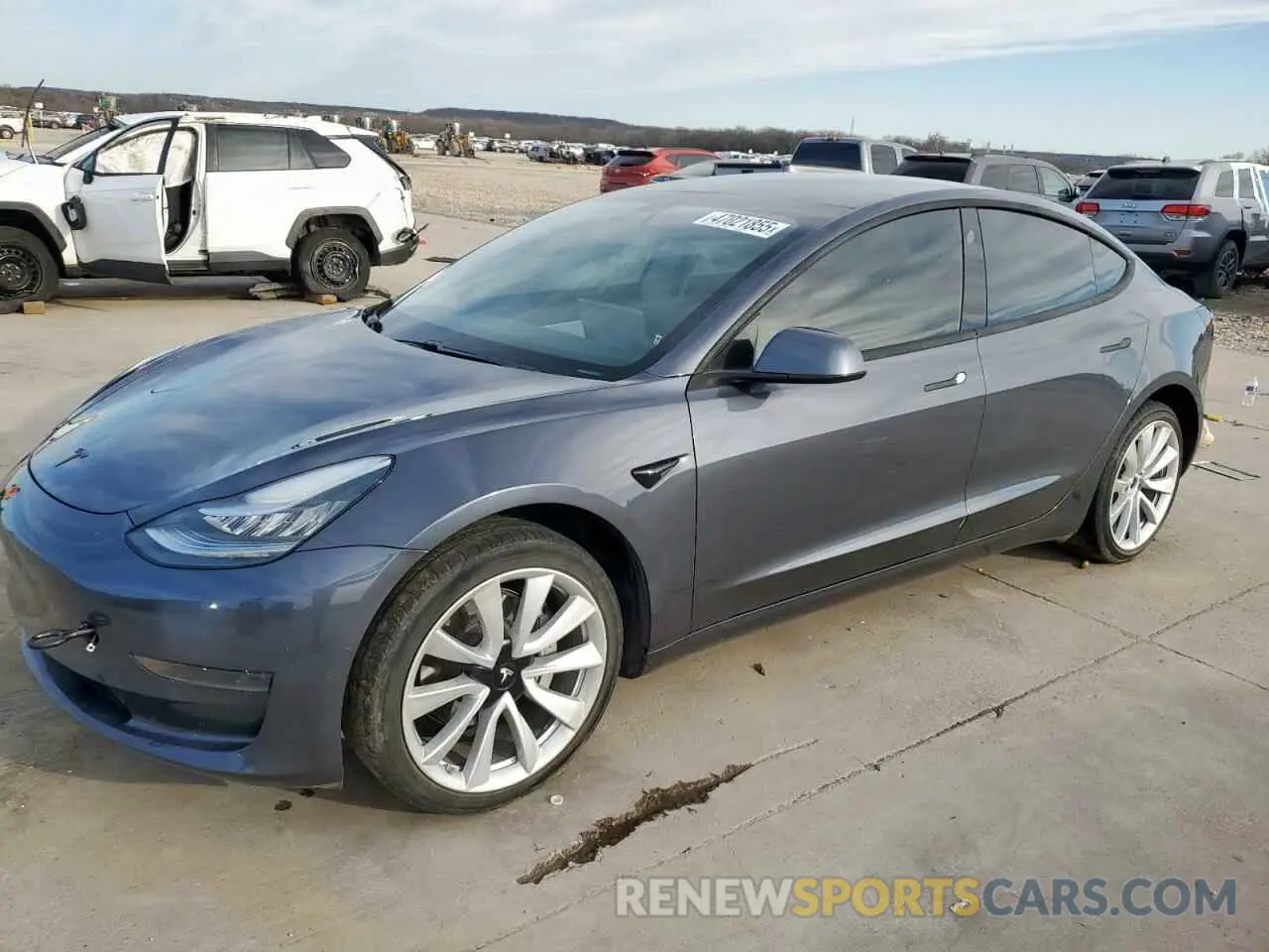 1 Photograph of a damaged car 5YJ3E1EA6LF662676 TESLA MODEL 3 2020