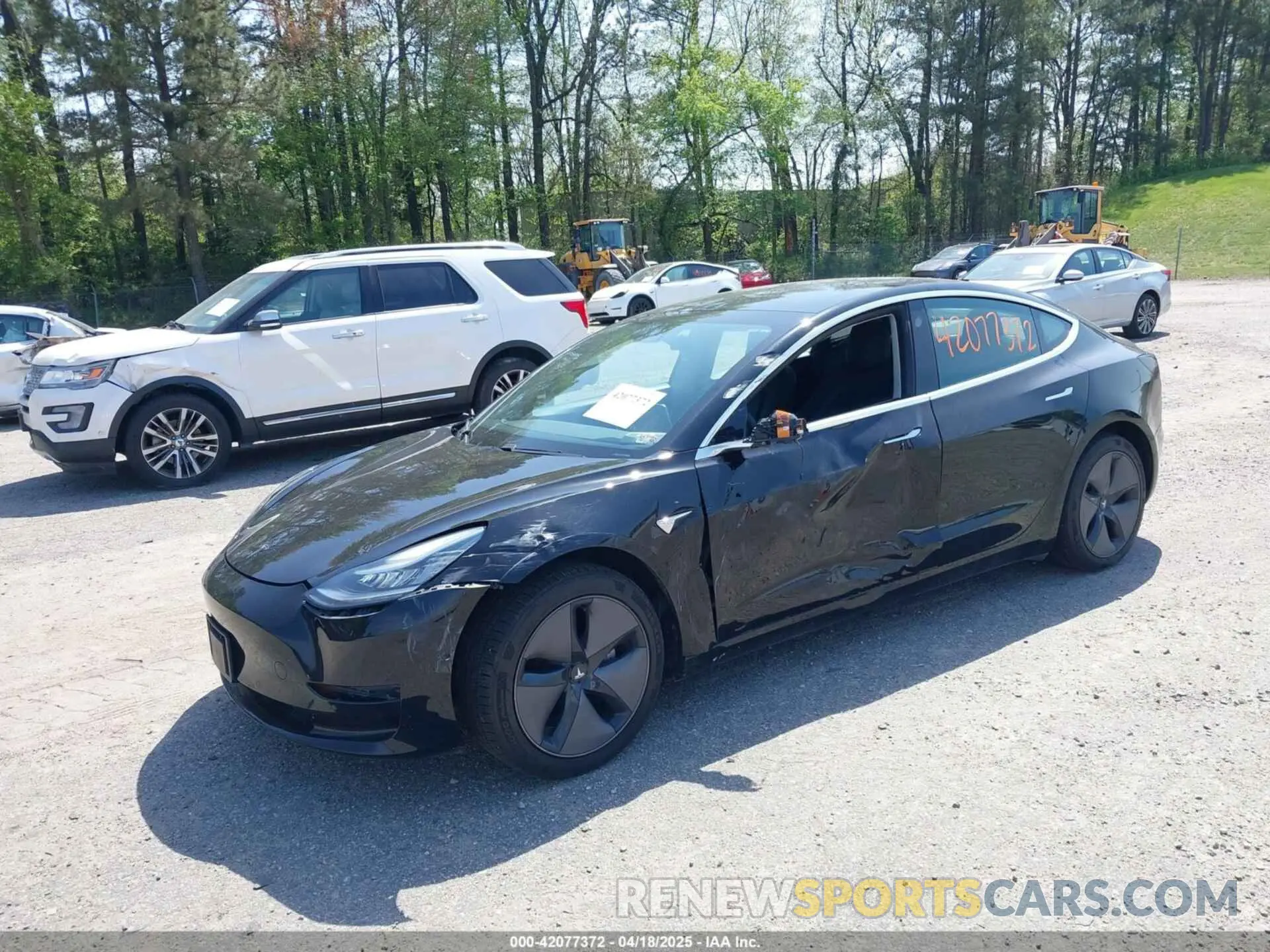 2 Photograph of a damaged car 5YJ3E1EA6LF704523 TESLA MODEL 3 2020