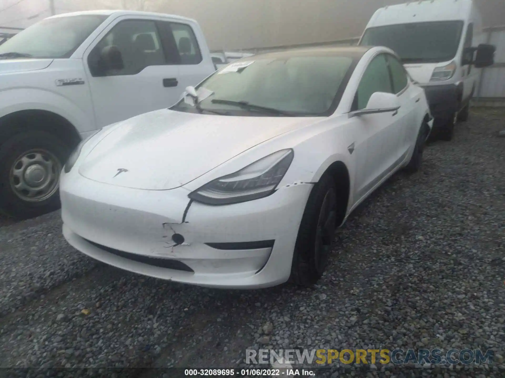 2 Photograph of a damaged car 5YJ3E1EA6LF738204 TESLA MODEL 3 2020