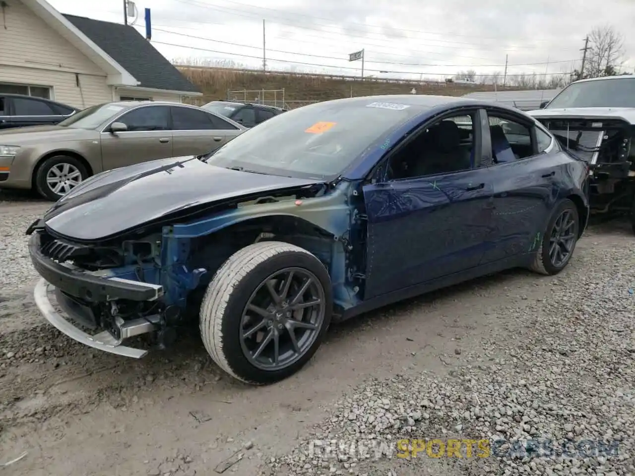 1 Photograph of a damaged car 5YJ3E1EA6LF785040 TESLA MODEL 3 2020