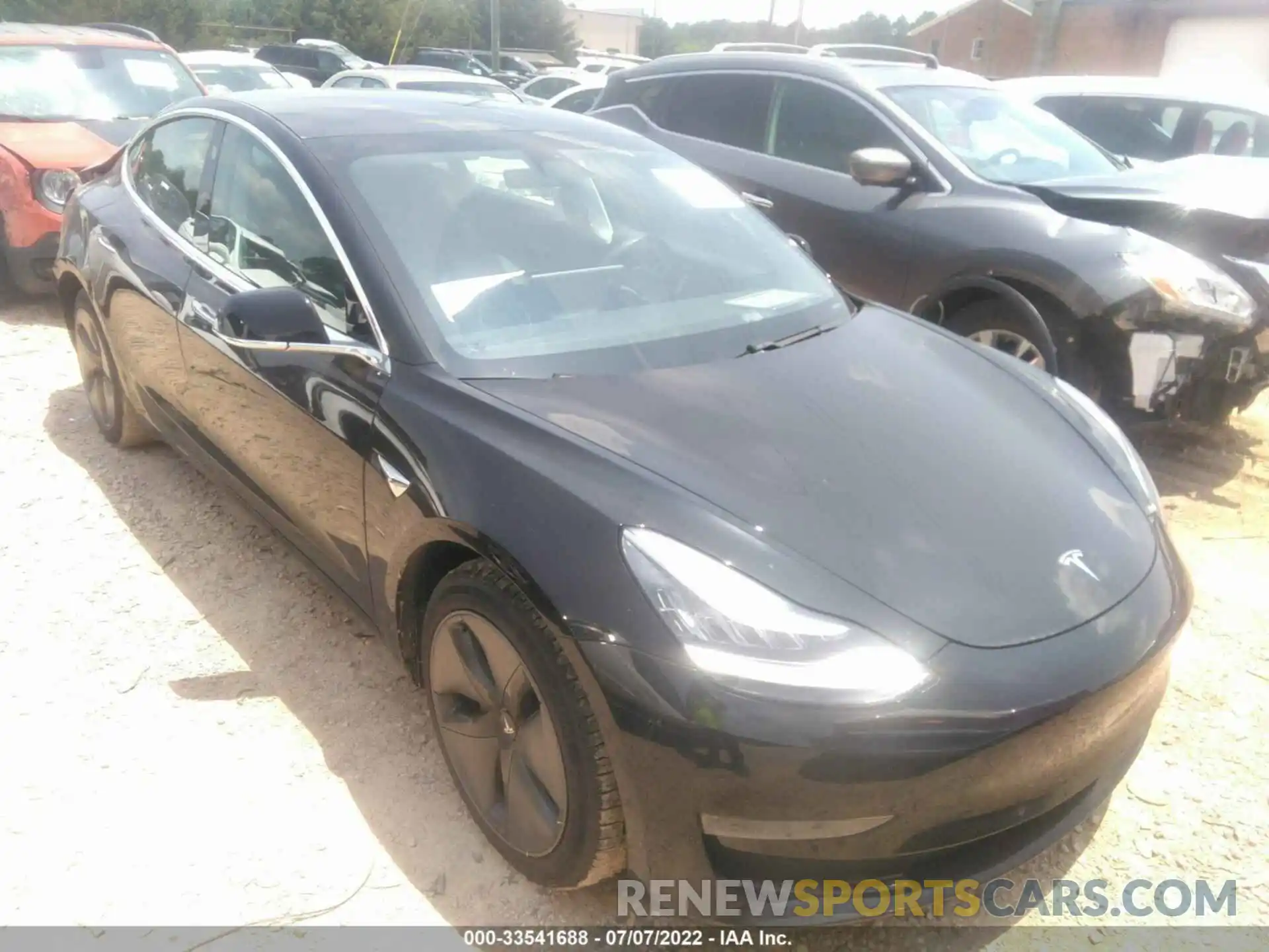 1 Photograph of a damaged car 5YJ3E1EA6LF796569 TESLA MODEL 3 2020