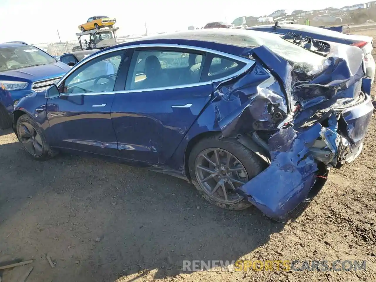 2 Photograph of a damaged car 5YJ3E1EA6LF799276 TESLA MODEL 3 2020