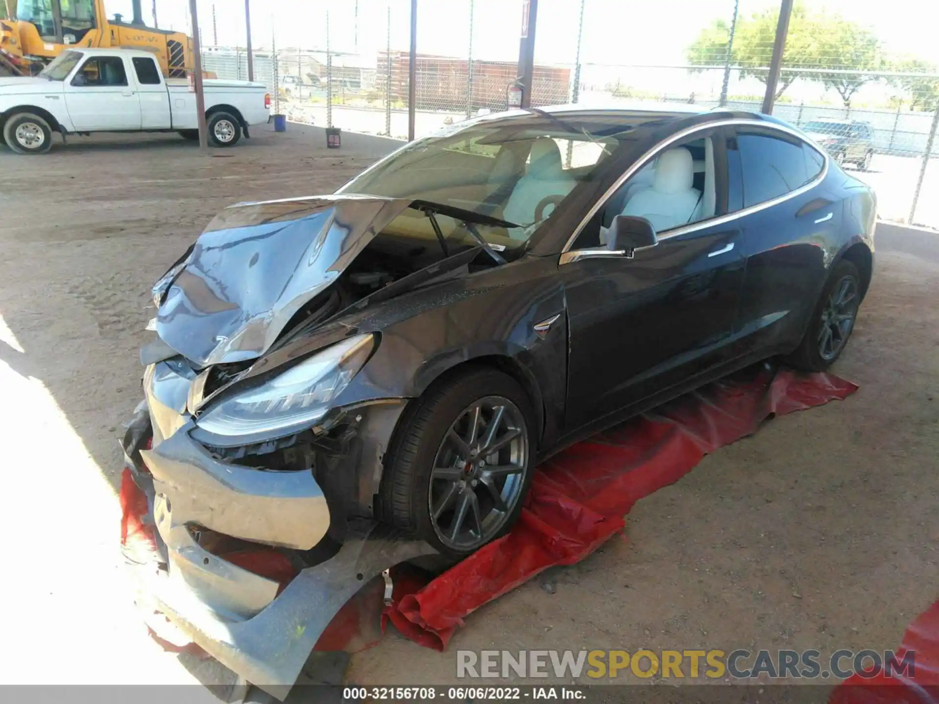 2 Photograph of a damaged car 5YJ3E1EA6LF804833 TESLA MODEL 3 2020