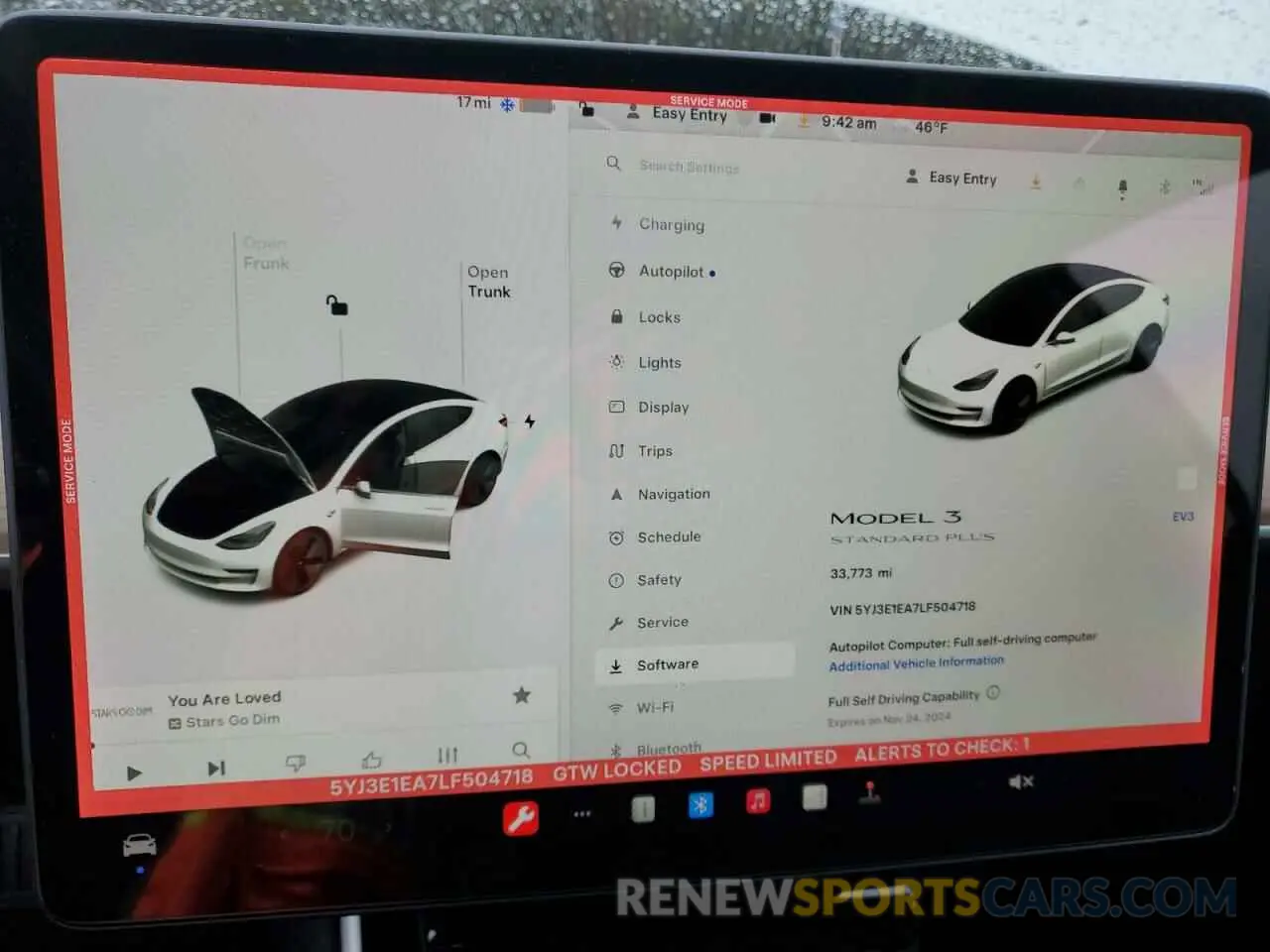 9 Photograph of a damaged car 5YJ3E1EA7LF504718 TESLA MODEL 3 2020